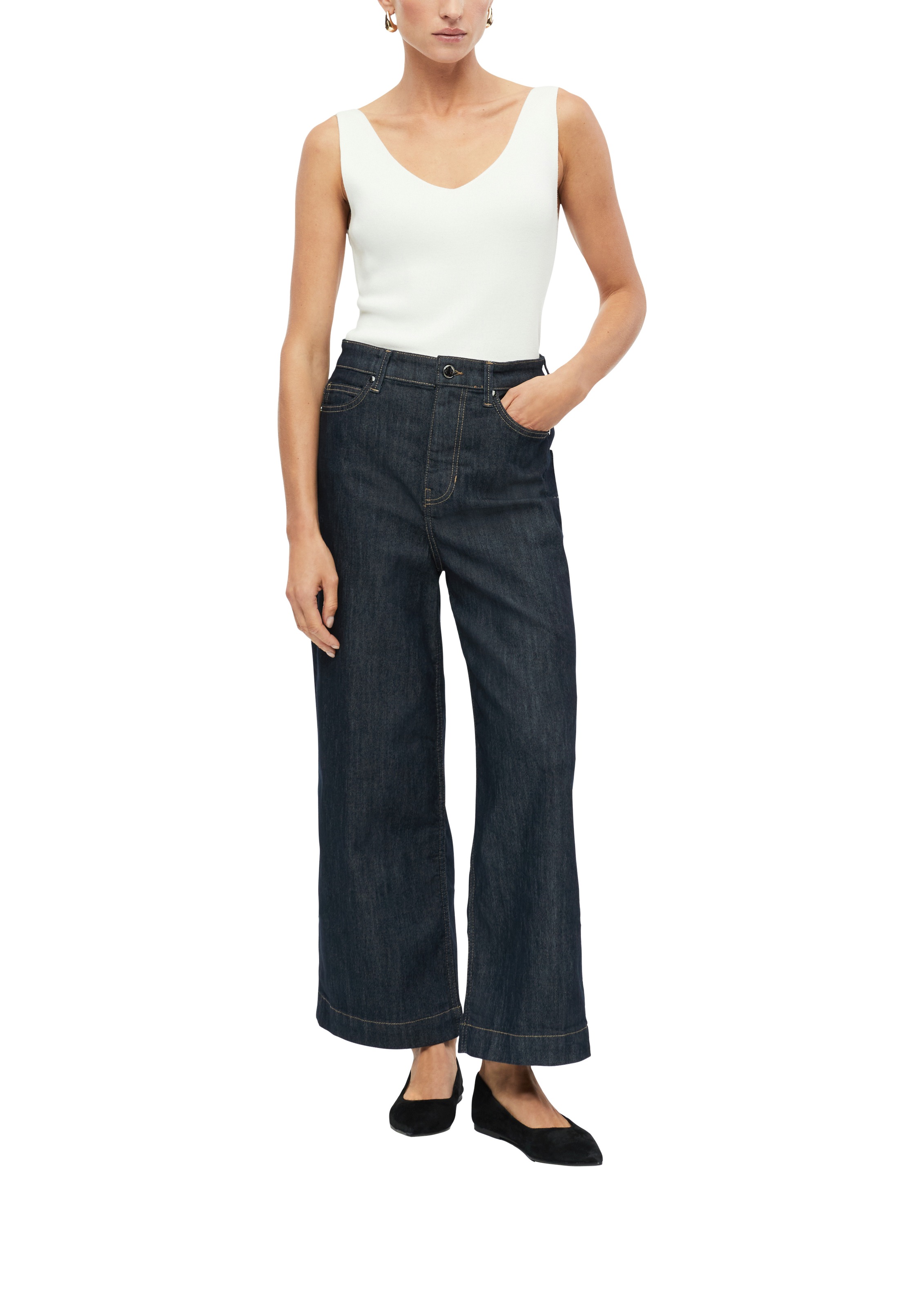 s.Oliver BLACK LABEL Weite Jeans »Style Suri« mit Stretch