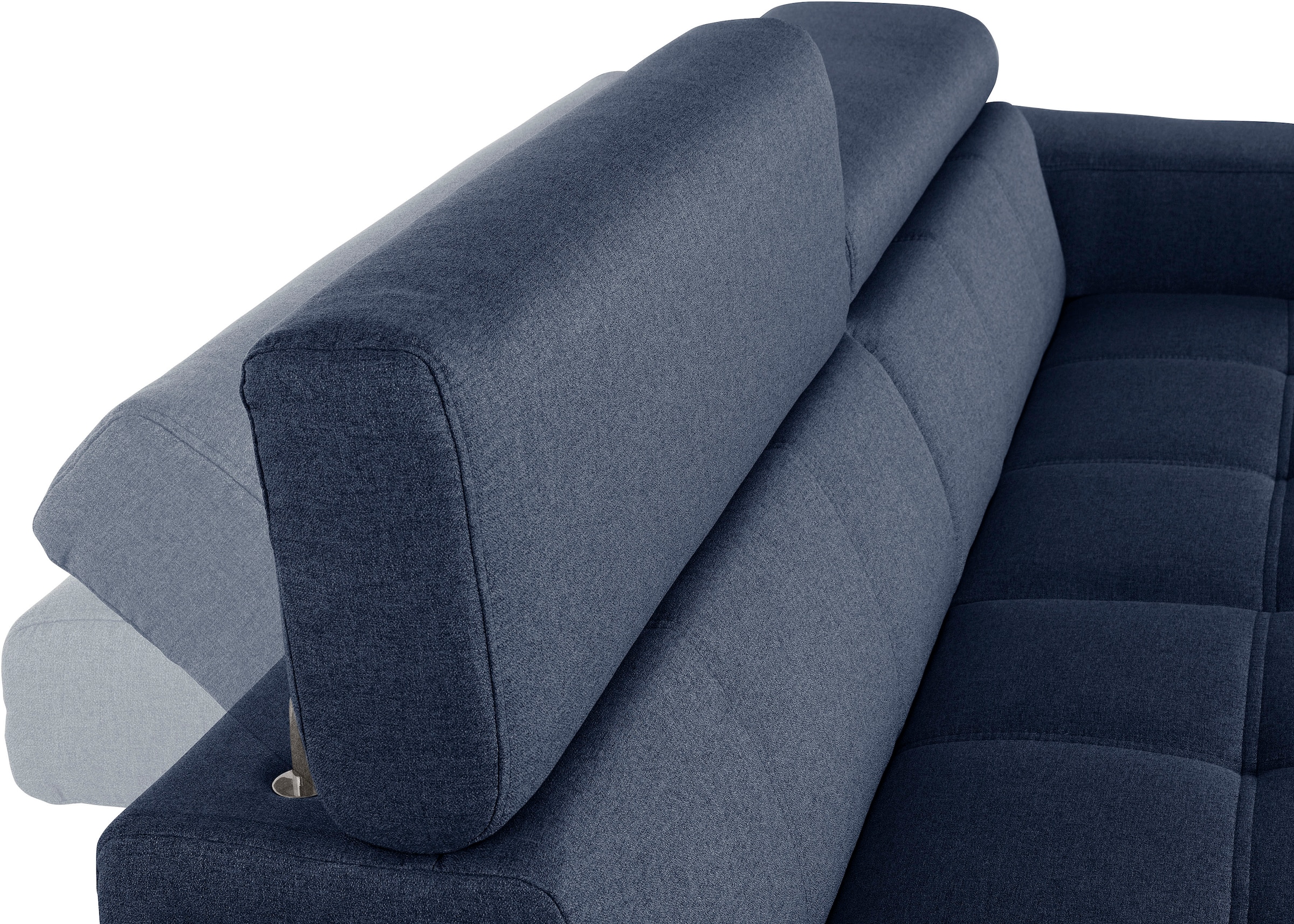 DOMO collection 2,5-Sitzer »Cunelli zeitlos und elegant, moderne Sitznähte als Designelement,«, wahlweise mit 6-fach verstellbaren Kopfteilen, fester Sitzkomfort