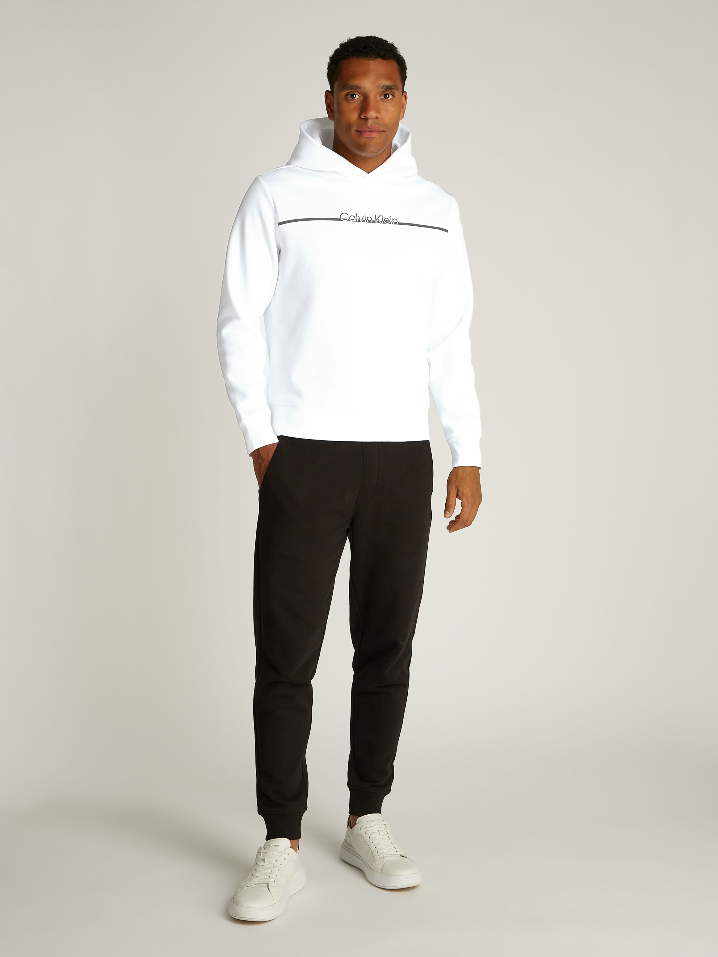 Calvin Klein Sweatshirt »SPLIT LINE LOGO HOODIE«, mit Logoprint