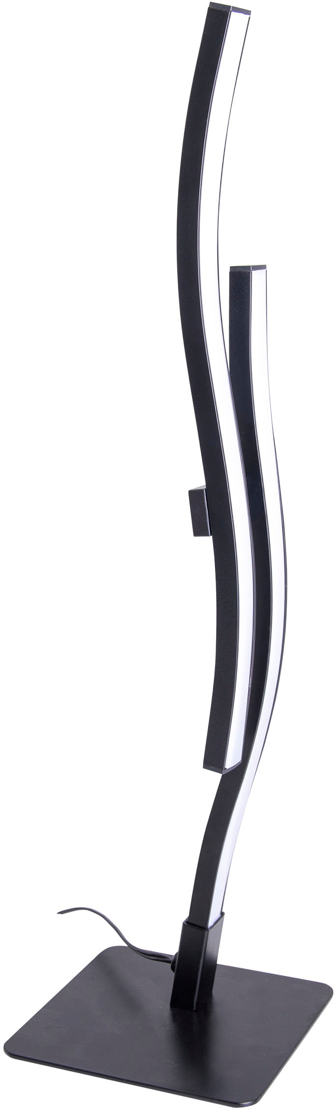 näve LED Tischleuchte »Onda«, 2 flammig, Leuchtmittel LED-Modul | LED fest integriert, Tischlampe warmweiß, H: 44cm, 10W, schwarz-matt, IP20