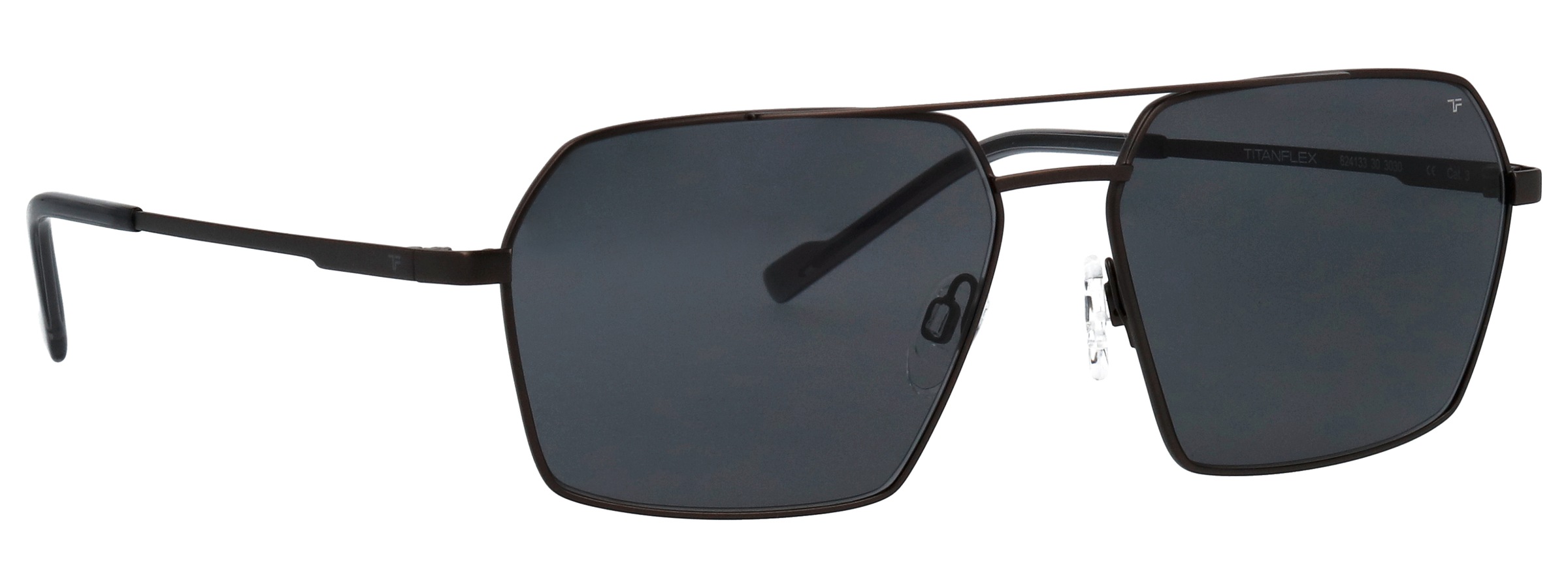 TITANflex Sonnenbrille »Modell 824133« Form Pilot, Logoschriftzug auf Bügel, Titanflexfassung