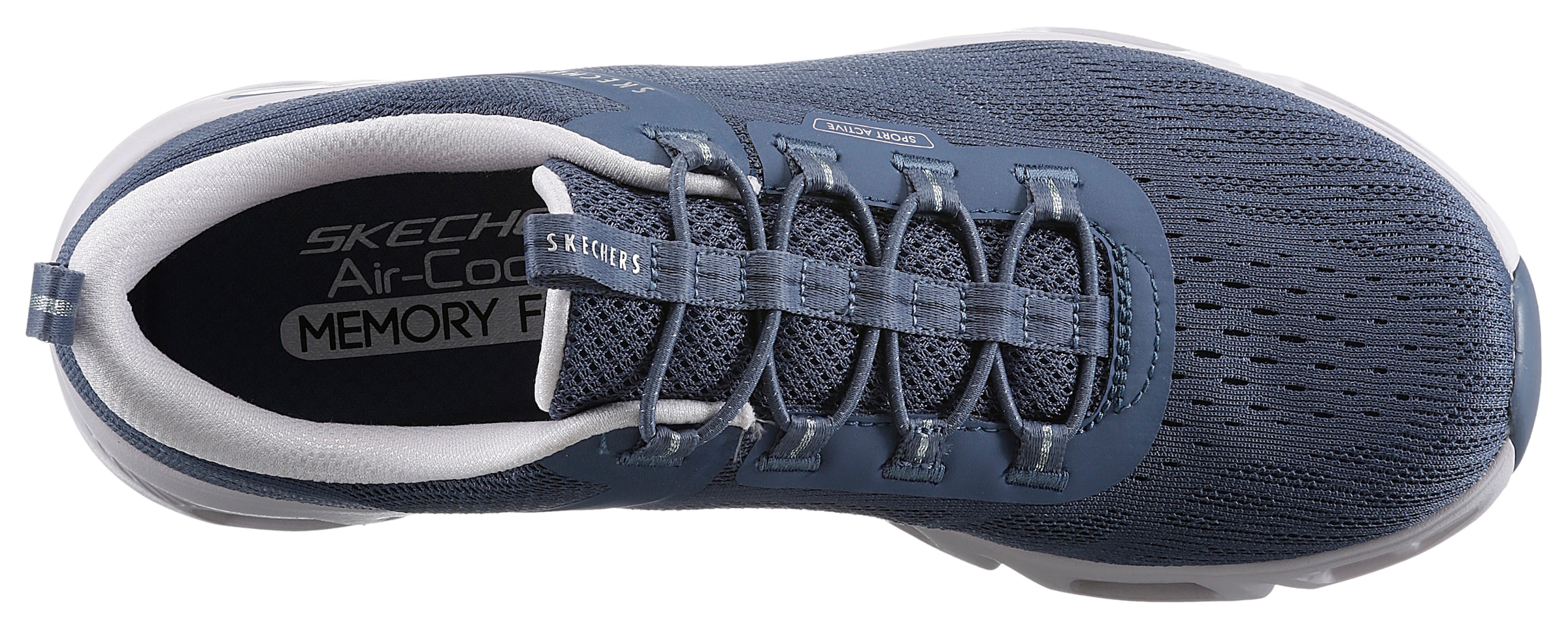 Skechers Slip-On Sneaker »GLIDE-STEP GRATIFY-RENOWN«, Trainingsschuh, Freizeitschuh mit Air-Cooled Memory Foam