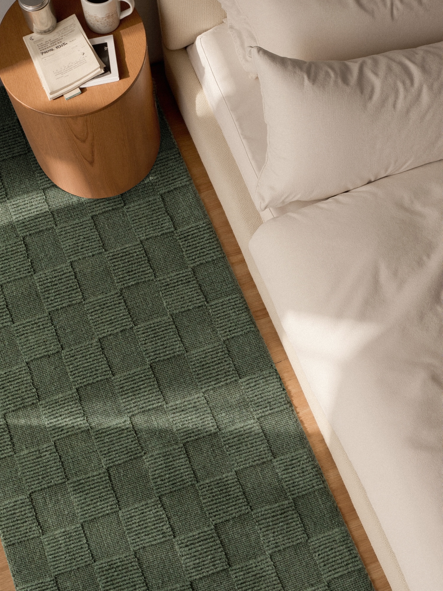 Villeroy & Boch Wollteppich »Scala« rechteckig 10 mm Höhe Handgewebt, Wolle, Kariert, Natur, 3D-Struktur, Karo, Wohnzimmer