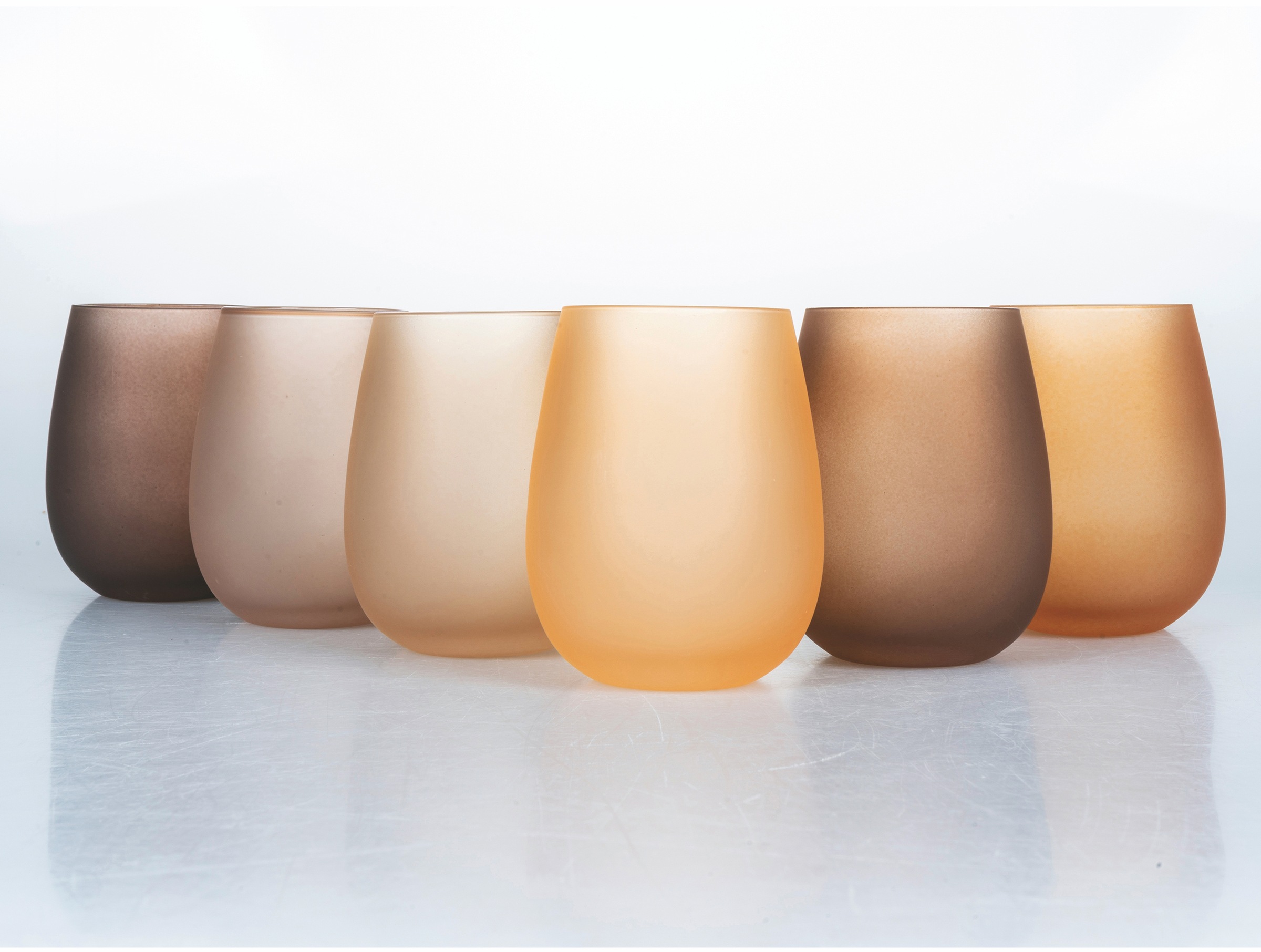 Villa d'Este Gläser-Set »Happy Hour Chocolate«, (Set, 6 tlg.), Wassergläser-Set, 6-teilig, Inhalt 500 ml