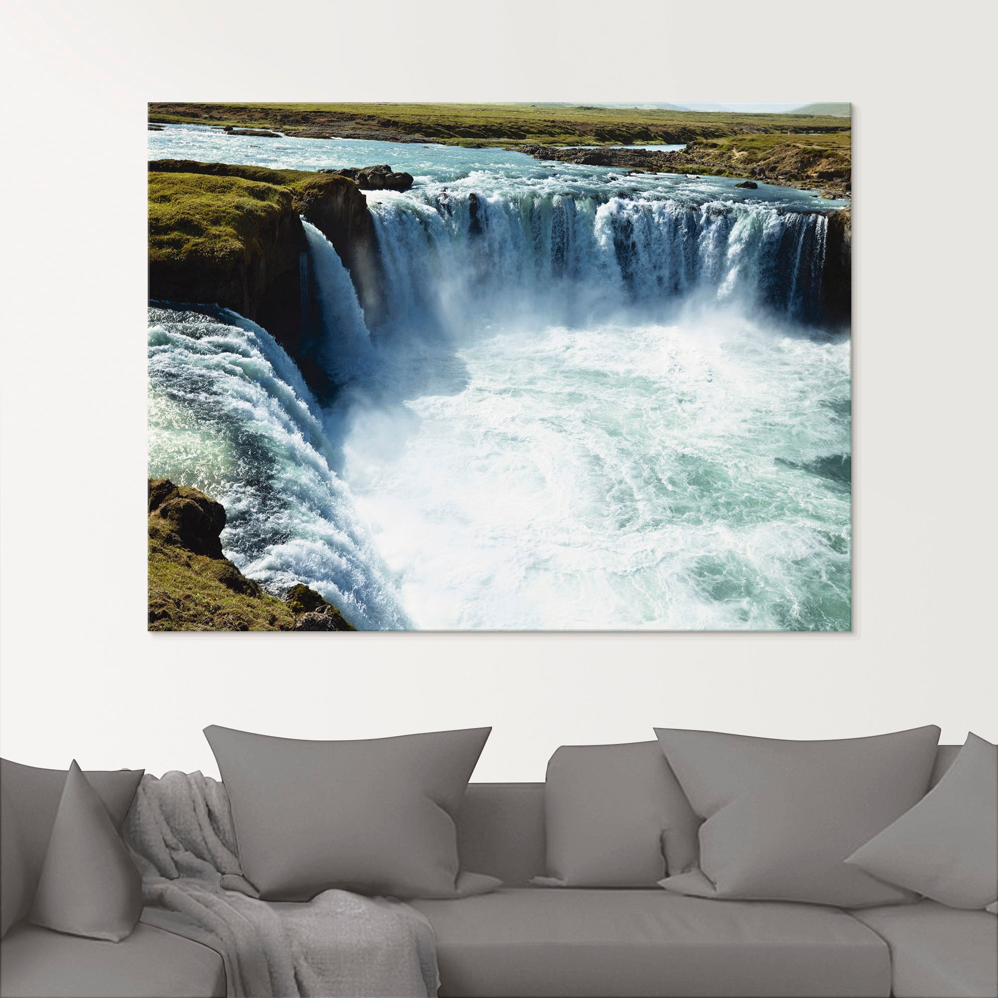 Artland Glasbild "Godafoss", Europa, (1 St.), in verschiedenen Größen günstig online kaufen