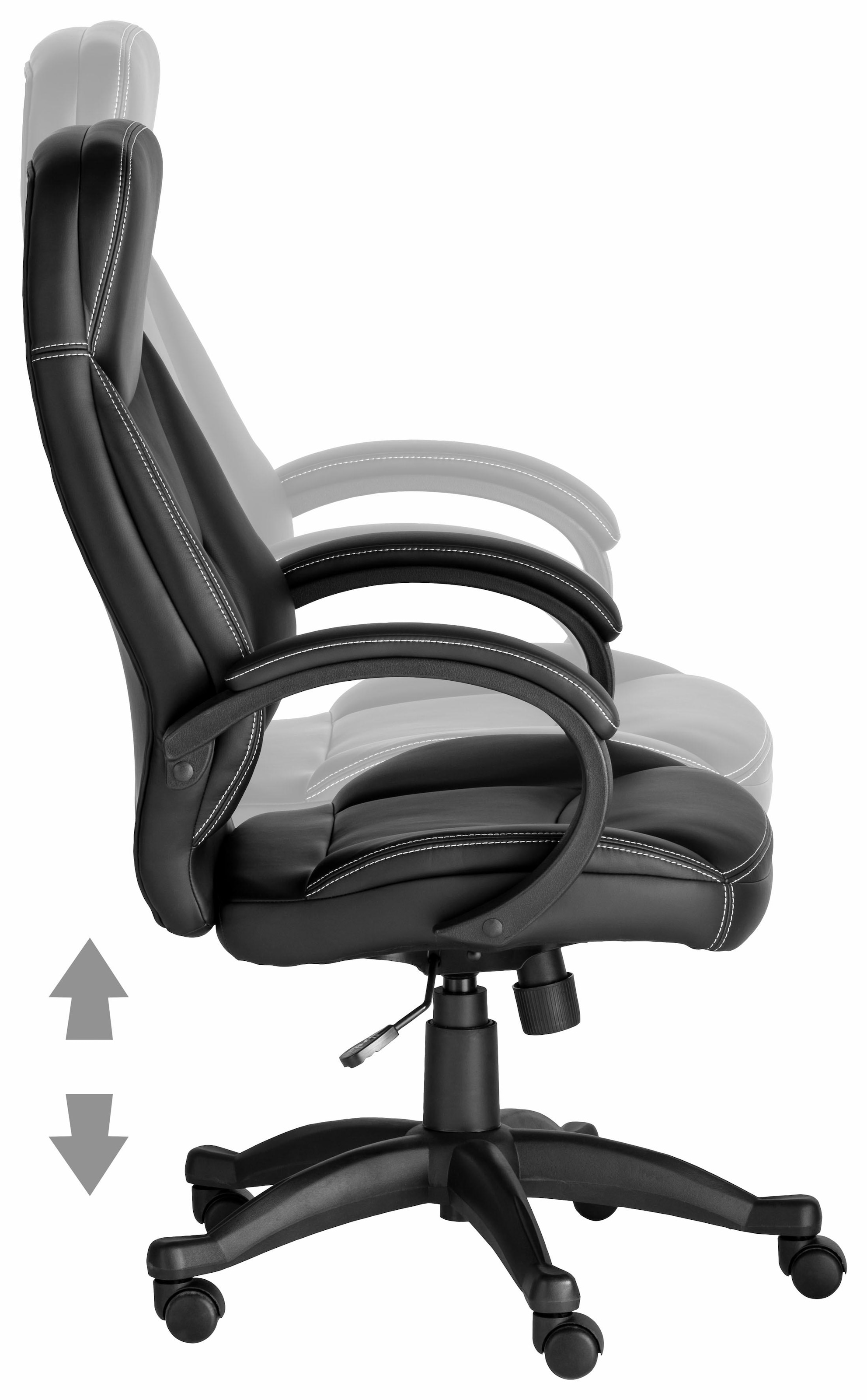 INOSIGN Chefsessel »Veronika, Bürostuhl,«, komfortabel gepolstert, in grau  oder schwarz auf Rechnung kaufen