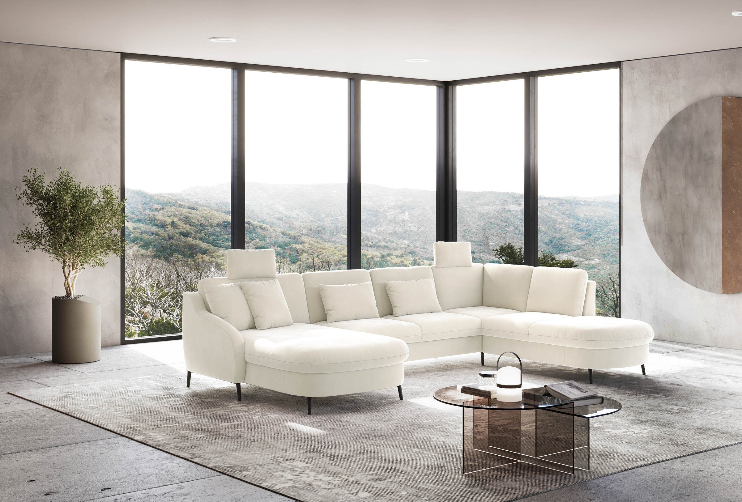 sit&more Wohnlandschaft "Soul U-Form" wahlweise mit Bettfunktion und Bettka günstig online kaufen