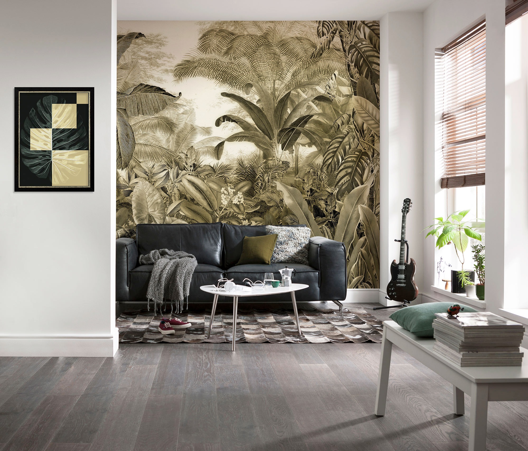 Komar Fototapete »Digitaldruck Vlies - Adventure Awaits - Größe 400 x 250 cm«, bedruckt-floral-geblümt-gemustert-tropisch, Wohnzimmer, Schlafzimmer