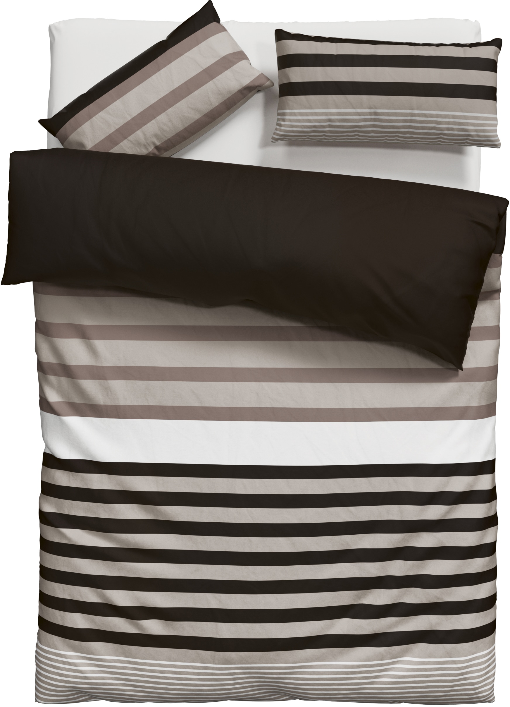 H.I.S Bettwäsche »Majoran« 2 Stk. tlg. gestreifte Bettwäsche in verschiedenen Qualitäten