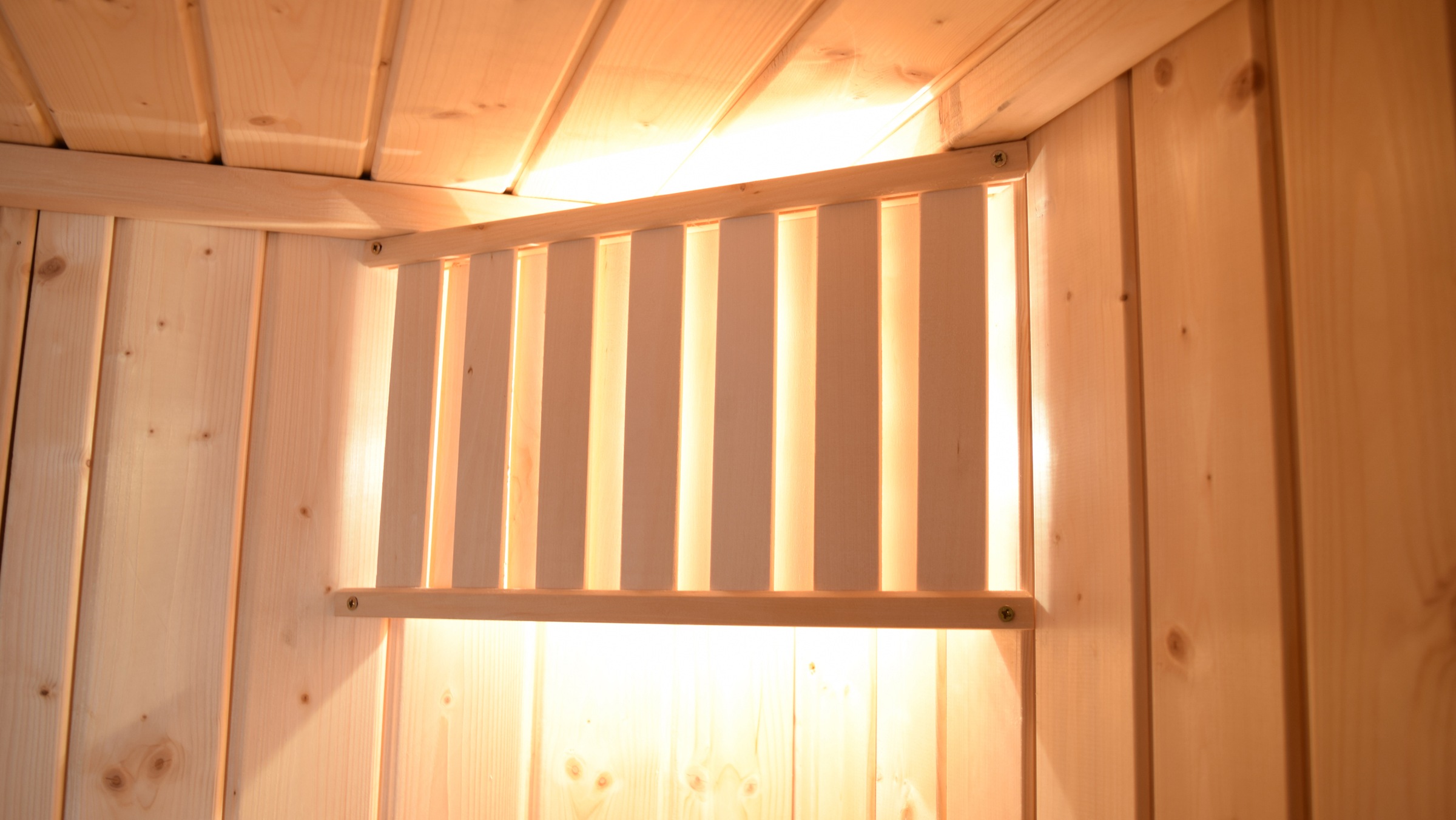 weka Sauna »Massivholz-Elementsauna LAUK« Blockbohlen, vorgefertigte Elemente