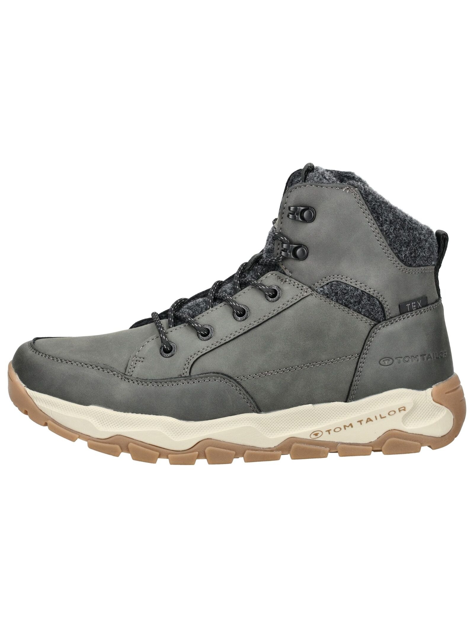 TOM TAILOR Schnürstiefelette »Tom Tailor Stiefelette Lederimitat/Textil«