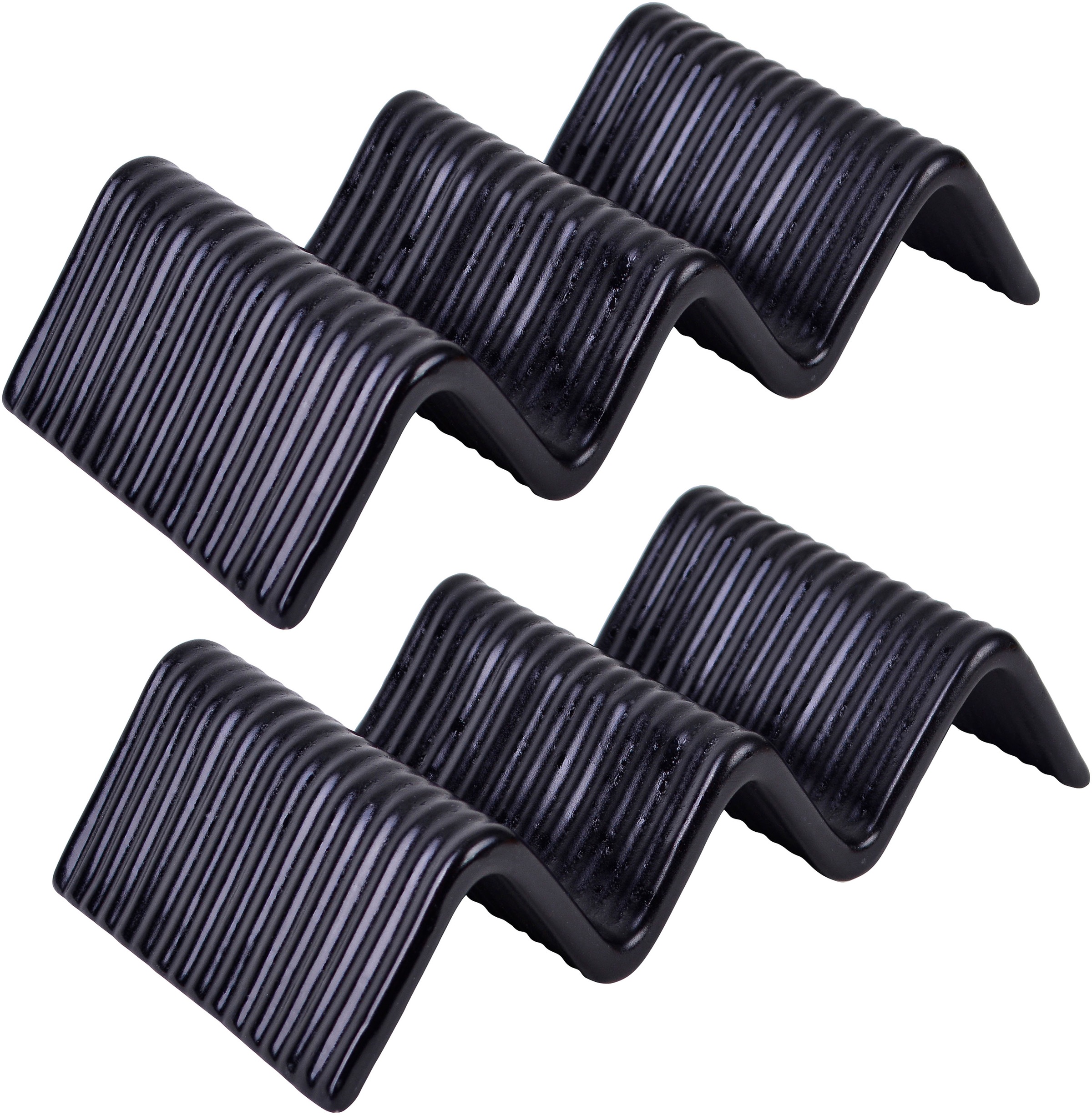 CreaTable Servierplatte »Taco Stand« Servier Set, Topaktueller „Streat Food“ Trend