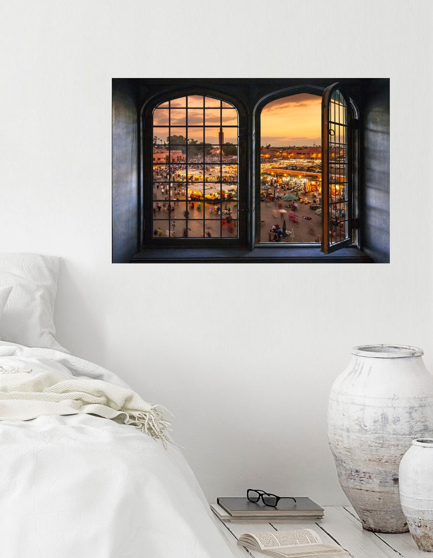 queence Wandsticker »Fest«, Wandsticker, Wandbild, selbstklebend, 3D, Fenster