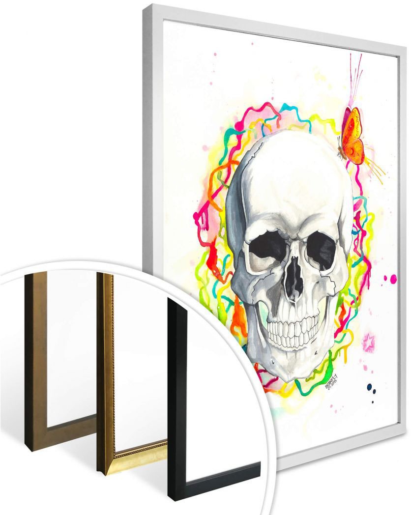 Wandposter Wall-Art (1 Poster bestellen Bild, »Skull«, Poster, Wandbild, Schriftzug, online St.),