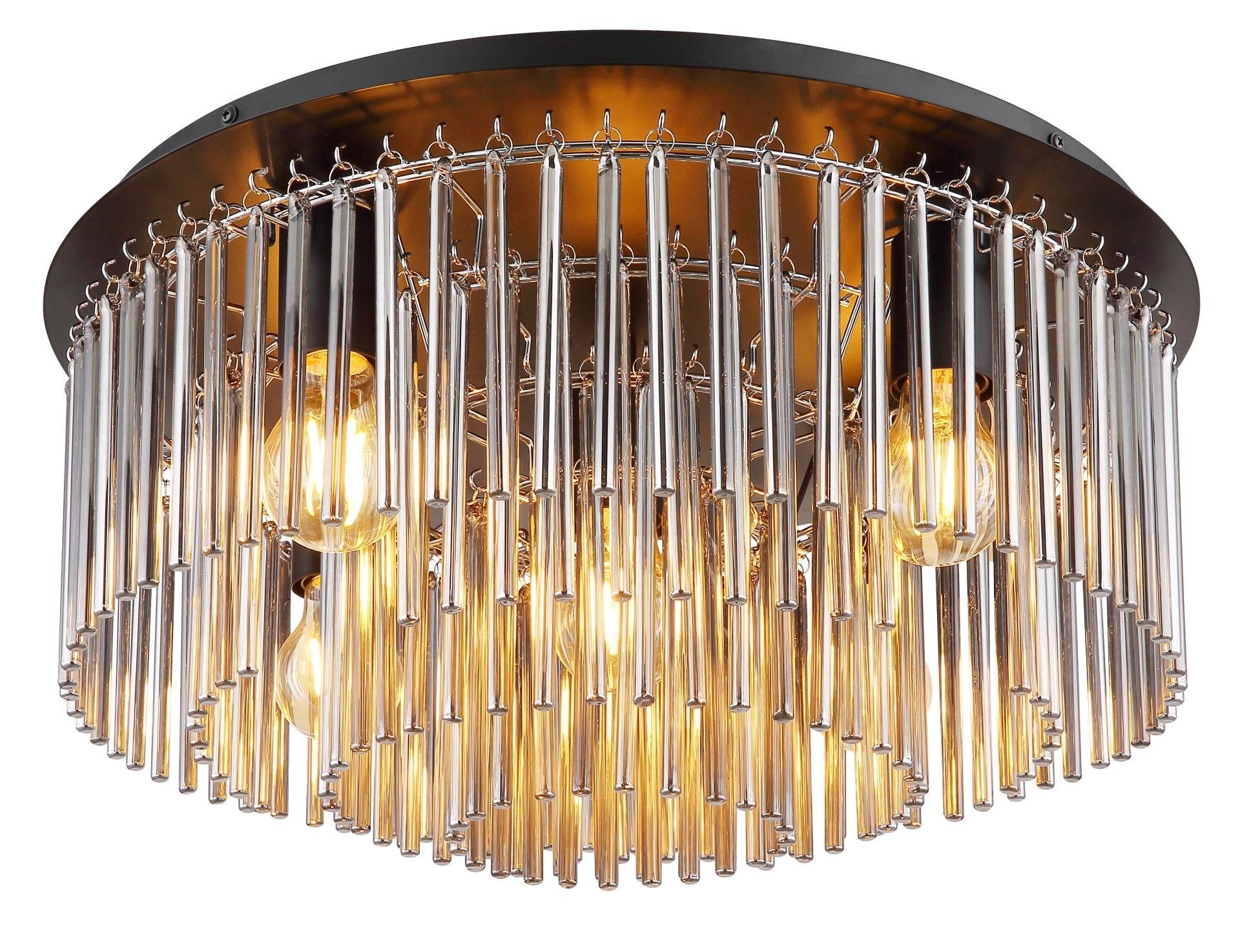 GLOBO LIGHTING Deckenleuchte »GORLEY«, Leuchtmittel E27 | ohne Leuchtmittel, Design Glasstäbe, Deckenlampe, Wohnzimmer, Esszimmer