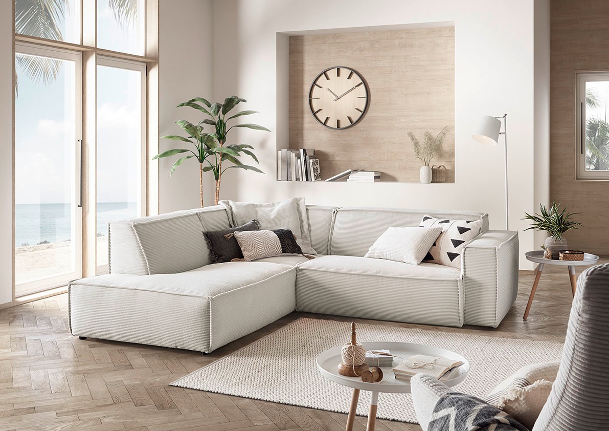 3C Candy Ecksofa "Matteo in elegant, kubischer Formensprache, bequem, L-For günstig online kaufen
