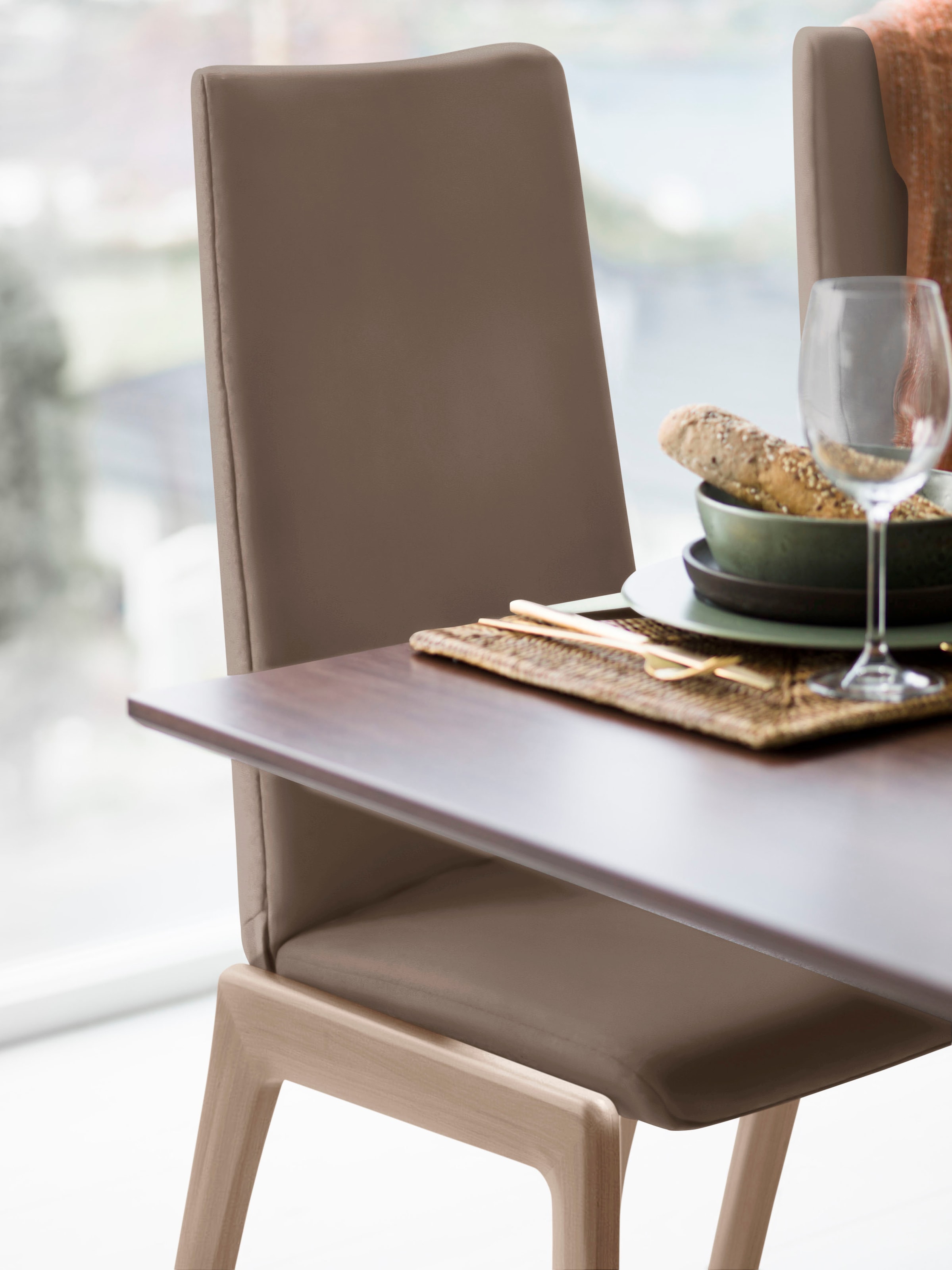 Stressless® Polsterstuhl »Laurel« () High Back, Größe L, mit abgerundeten B günstig online kaufen