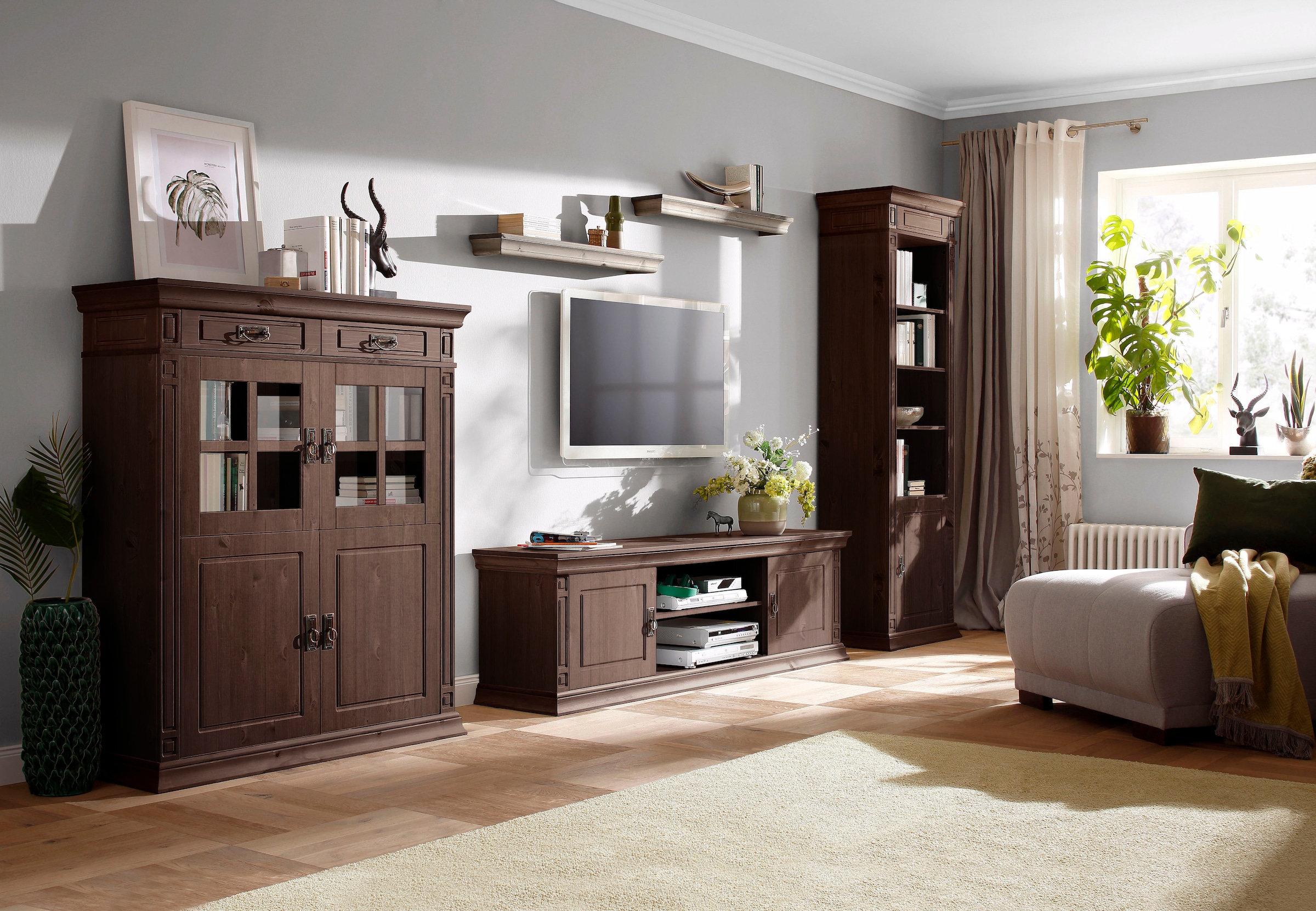 Home affaire Highboard »Vinales«, Vitrine, Breite 112 cm