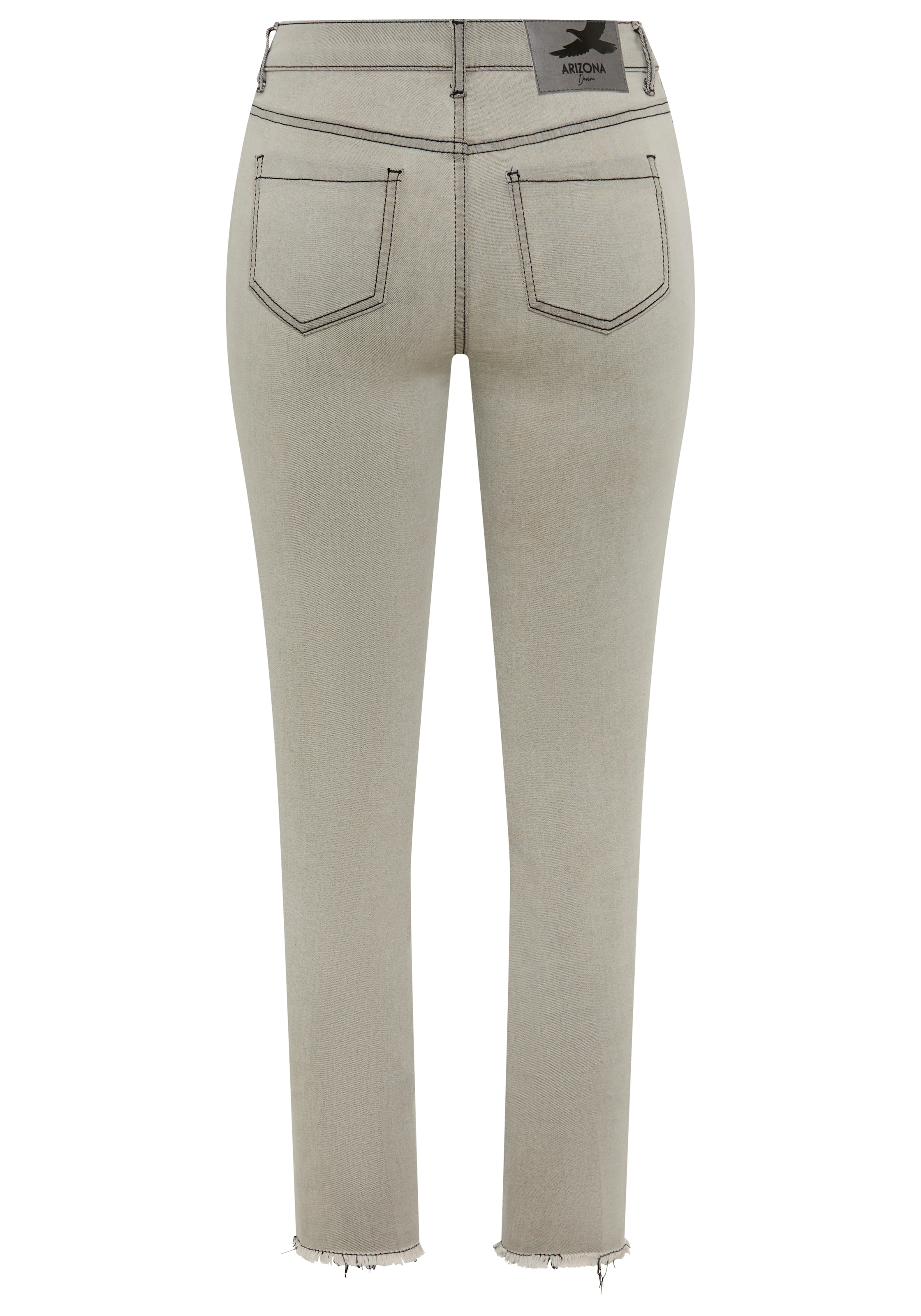 Arizona 5-Pocket-Jeans schmale, knöchelfreie Beinlänge, normale Leibhöhe, Slim Fit