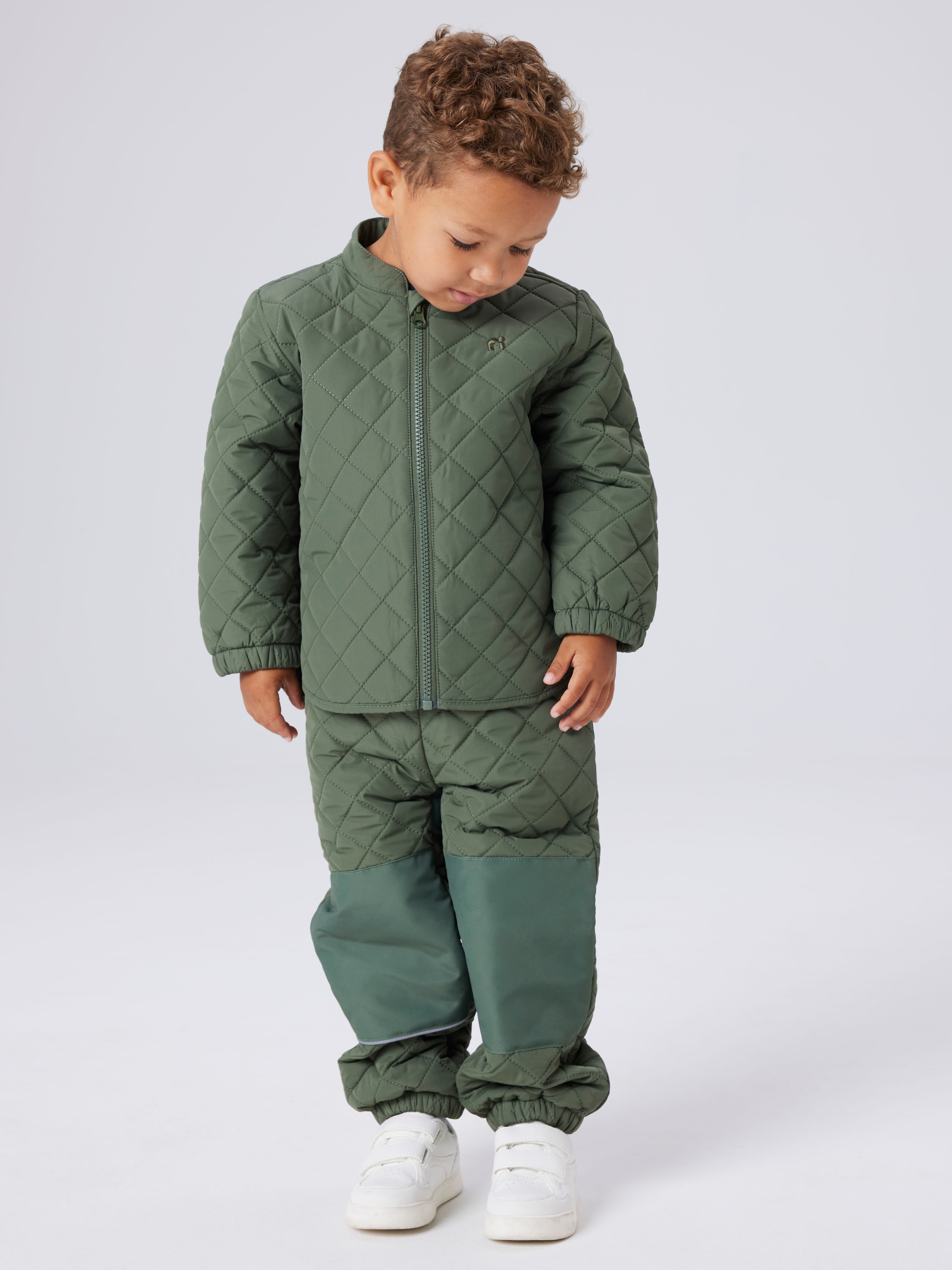 Name It Steppjacke »NMNCHILLY QUILT SET FO NOOS« Set, 2 Stk. tlg. mit passender Hose
