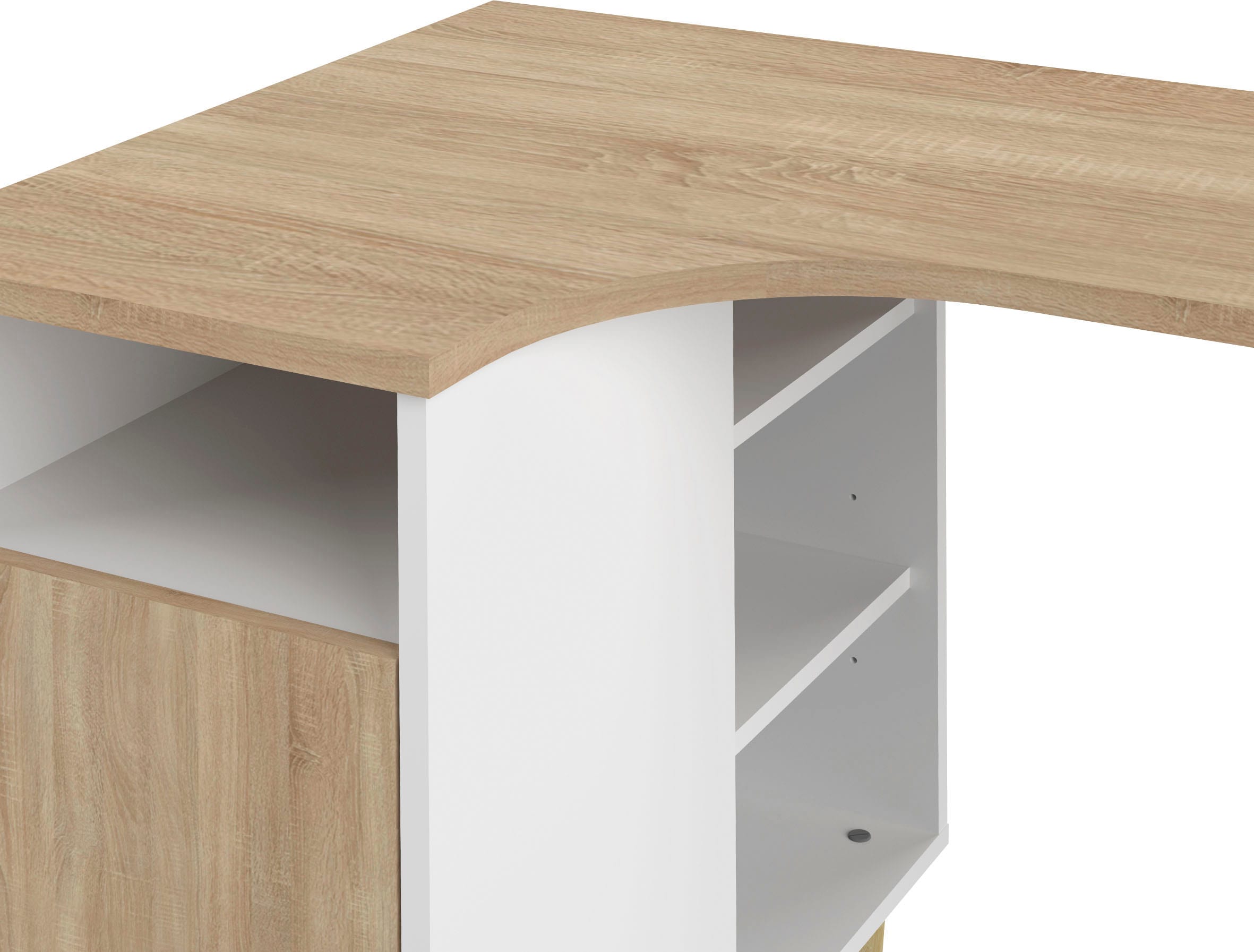 TemaHome Schreibtisch »NOOK«, platzsparender Eckschreibtisch