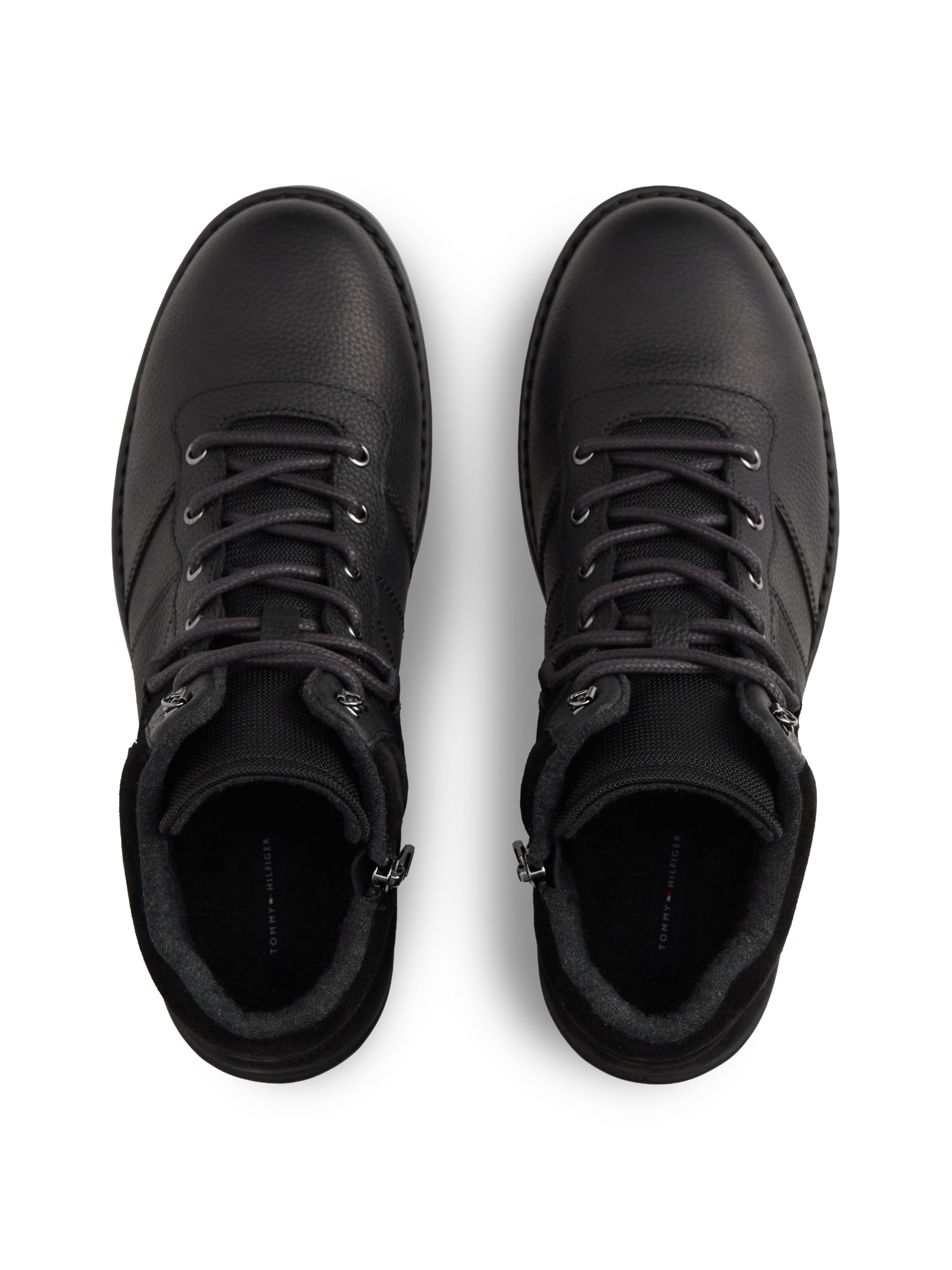 Tommy Hilfiger Schnürboots »CORPORATE OUTDOOR WARM LTH BOOT«  Schnürstiefelette mit weich gepolstertem Schaftrand