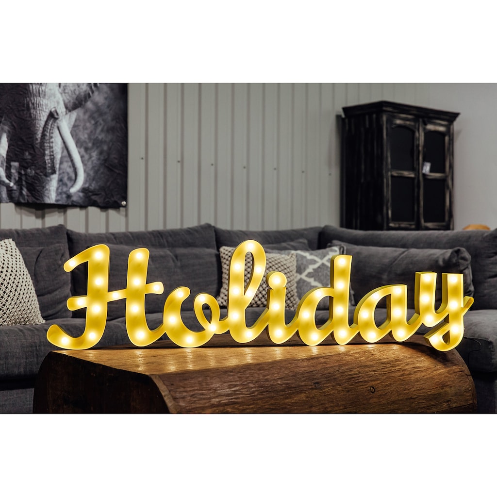 MARQUEE LIGHTS LED Dekolicht »Holiday«, 48 flammig-flammig