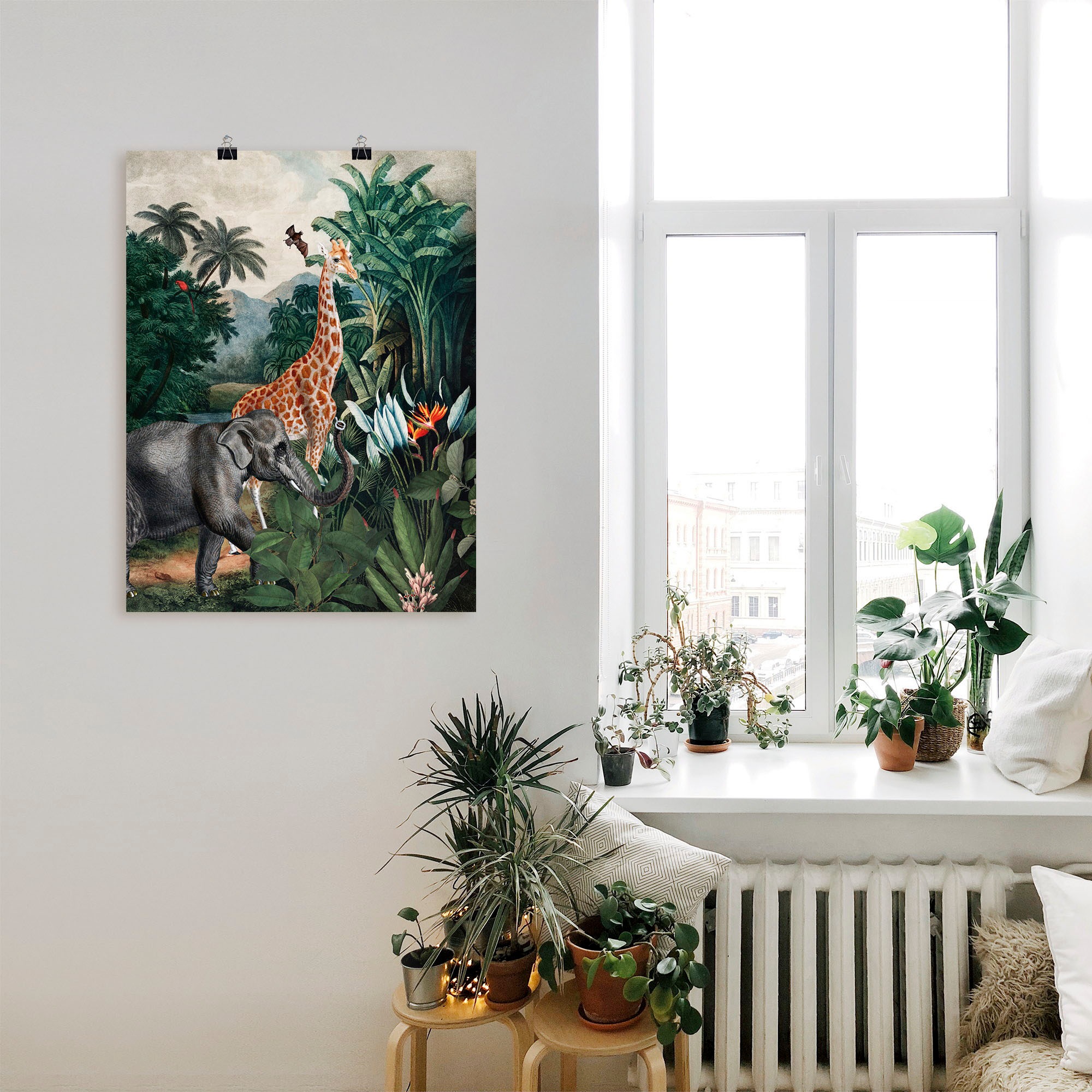 Artland Poster »Afrikanischer Dschungel« Wildtiere 1 Stk. tlg. ohne Rahmen
