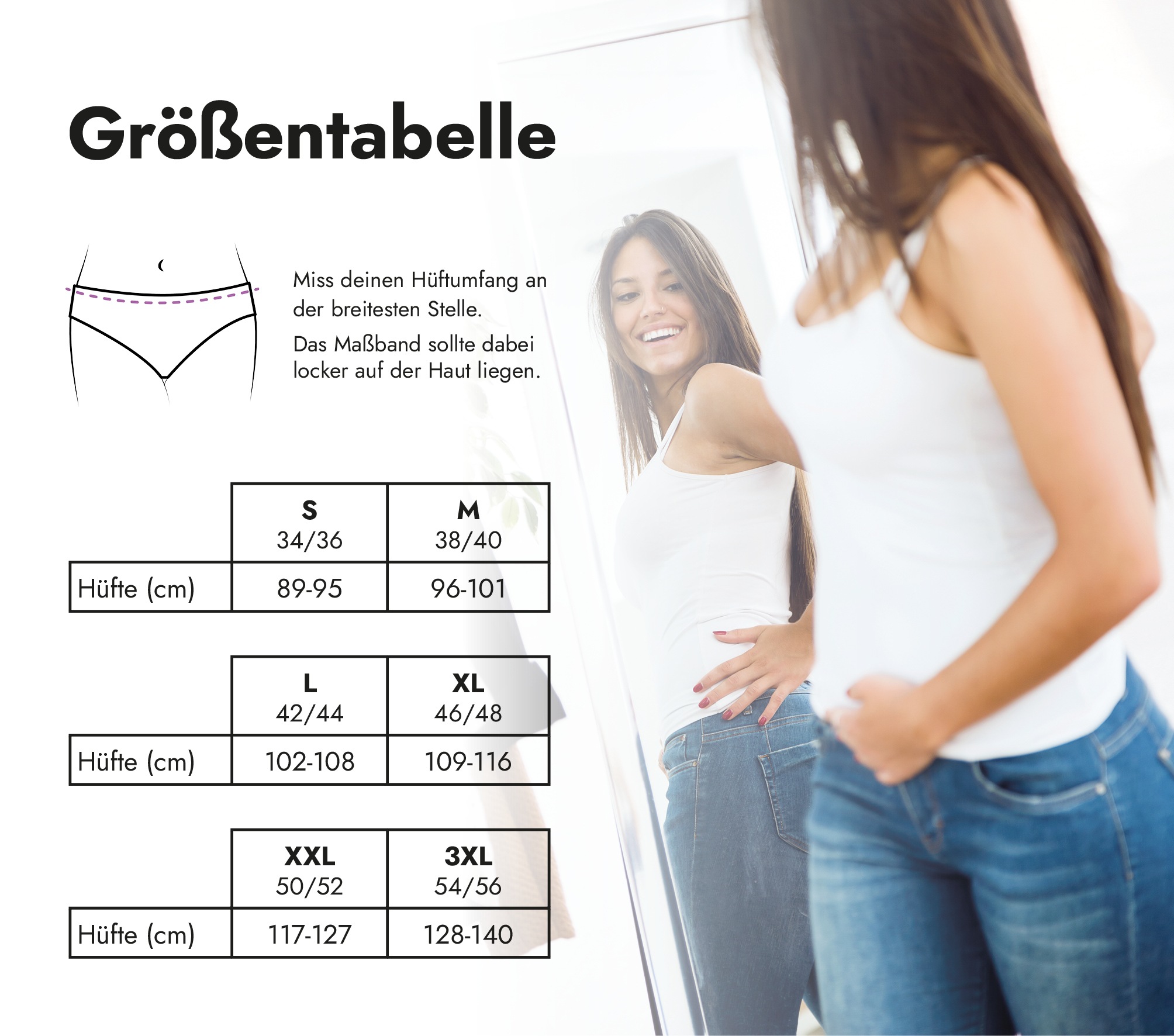 Hydas Inkontinenzslip »mit elegantem Spitzenbund und integrierter Saugeinlage, aus Baumwolle«, Schutz bei Blasenschwäche, während der Periode oder im Wochenbett