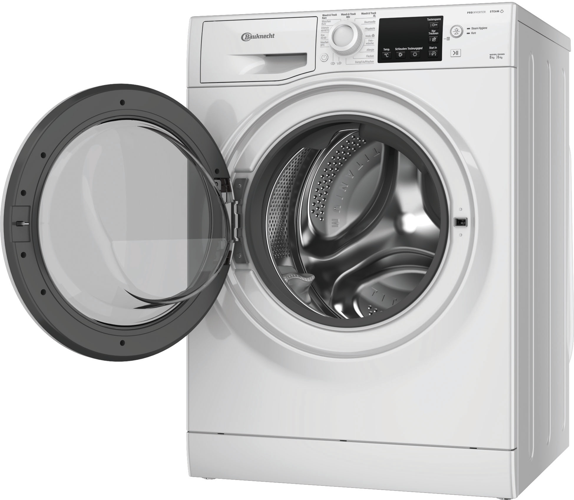 BAUKNECHT Waschtrockner »WT SUPER ECO 86 43 N« 8 kg /6 kg 75 dB(A)