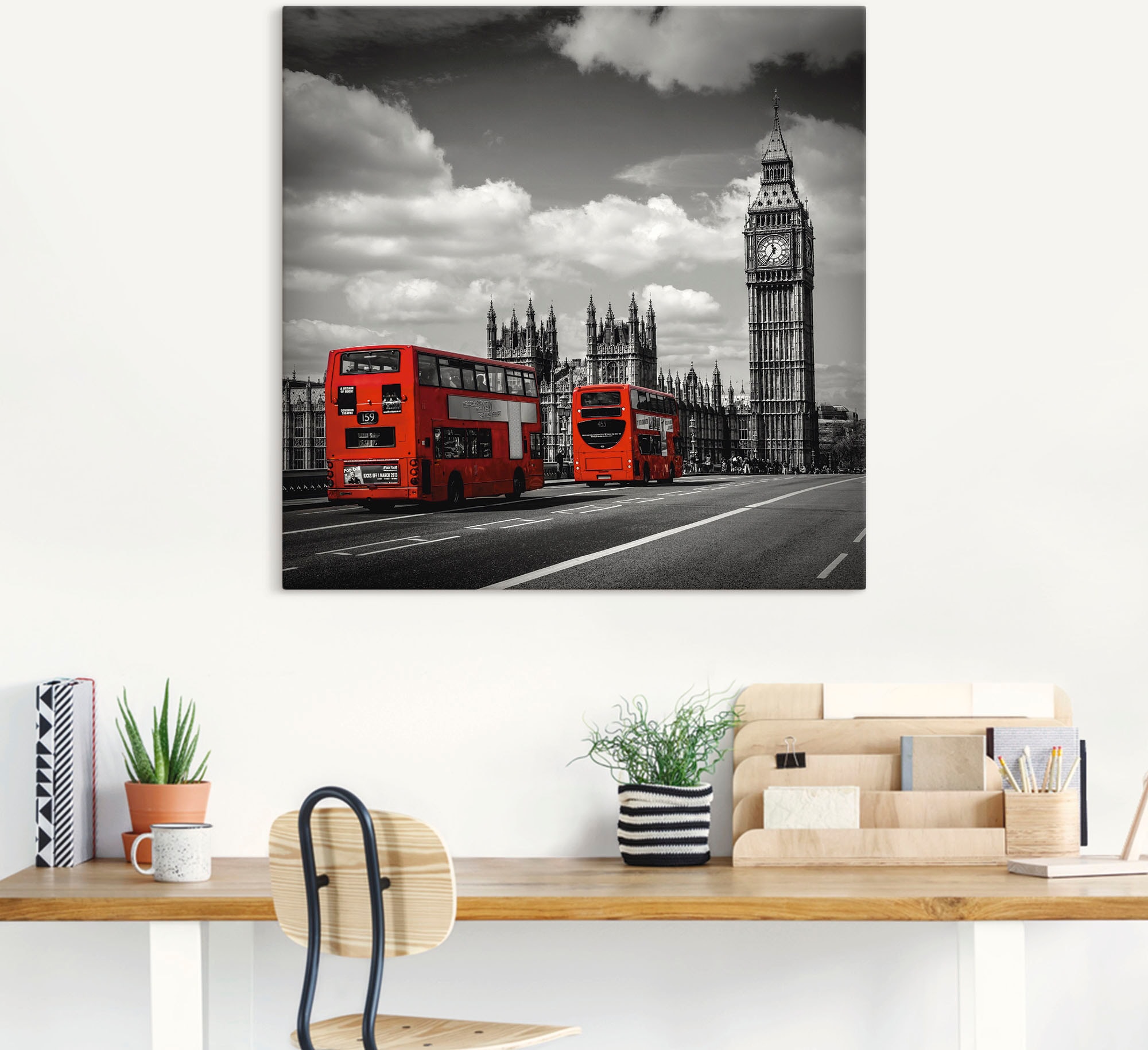 Artland Wandbild »Typisch London«, London, (1 St.), als Leinwandbild, Poster, Wandaufkleber in verschied. Größen