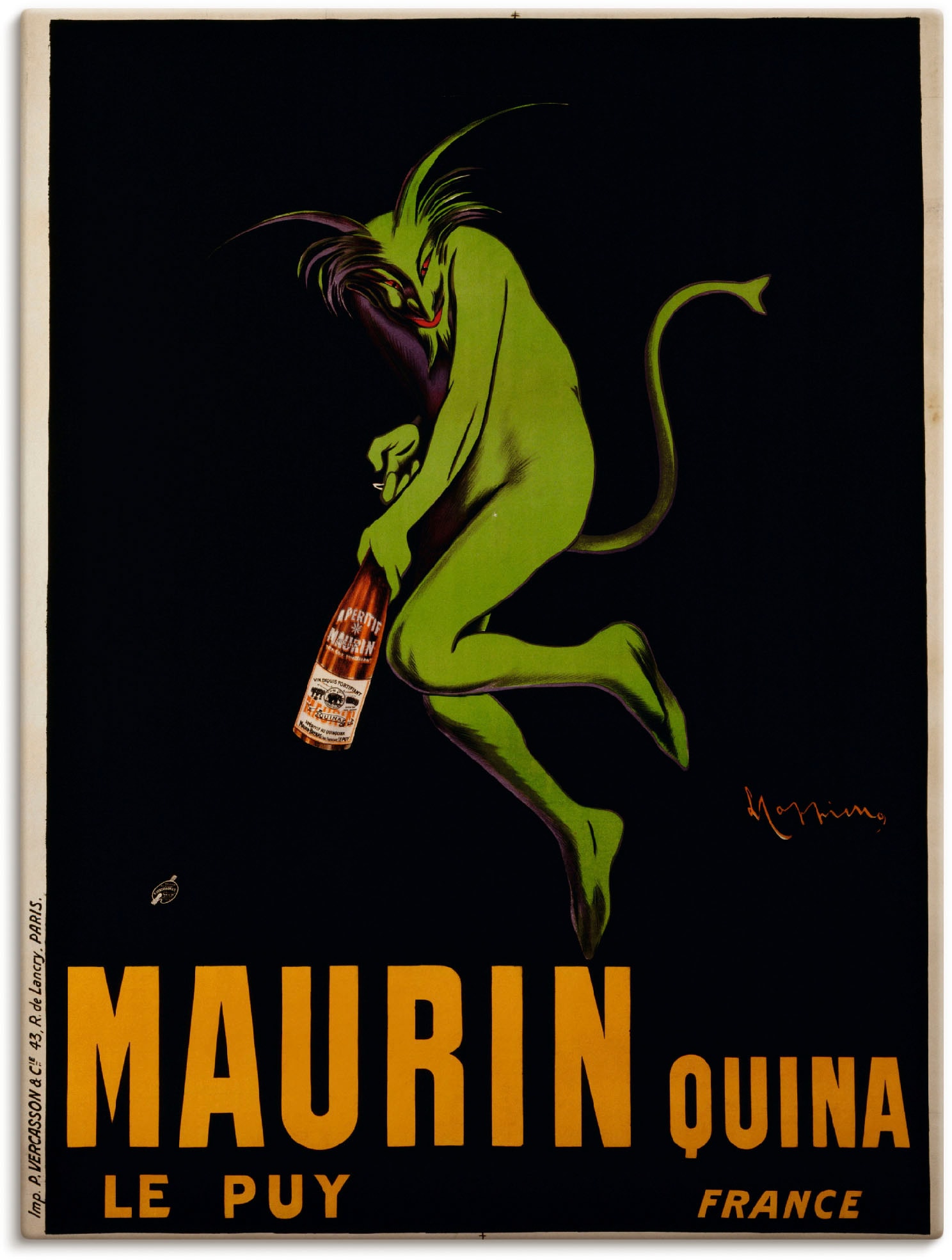Artland Wandbild »Maurin Quina. Um 1922« Schilder 1 Stk. tlg. als Leinwandb günstig online kaufen