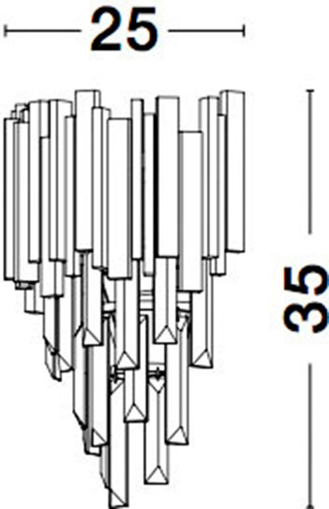 Nova Luce Wandleuchte »GRANE« E14 1 Stk. Ohne Beleuchtung