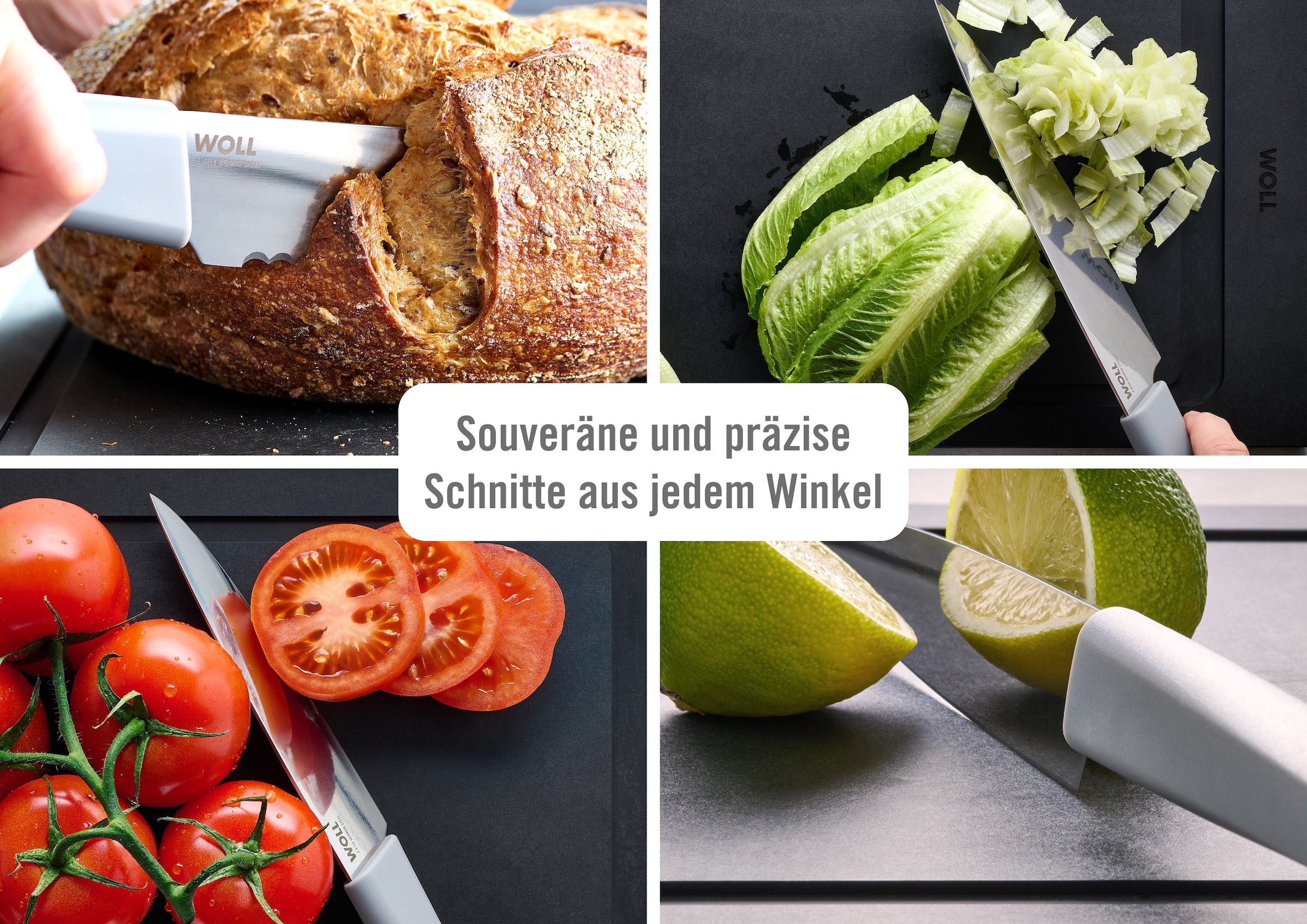 WOLL Santokumesser »Cutting Edge« aus deutschem Edelstahl gemäß DIN 1.4116