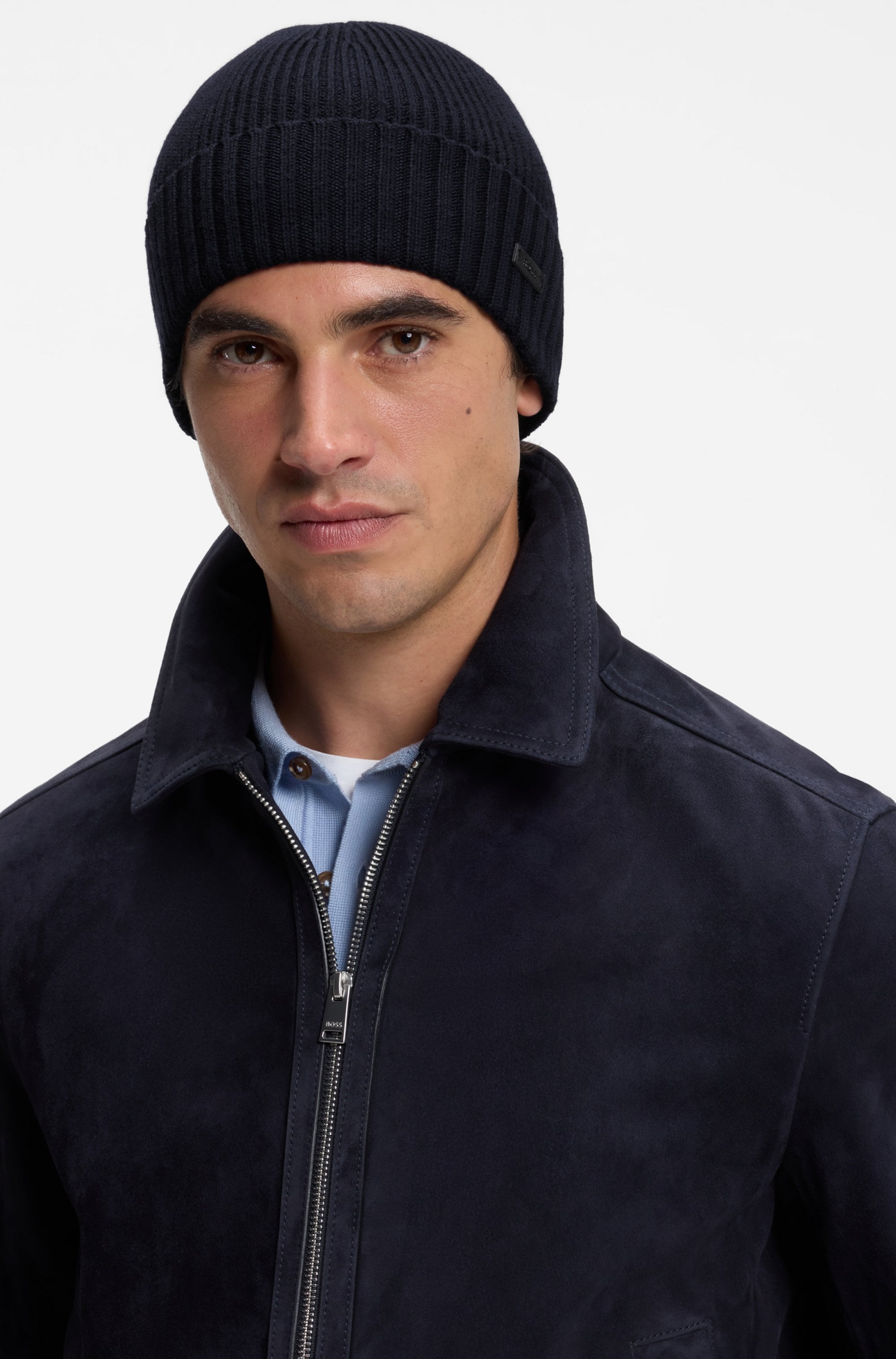 BOSS Beanie »Fati« aus Rippenstrick, unisex