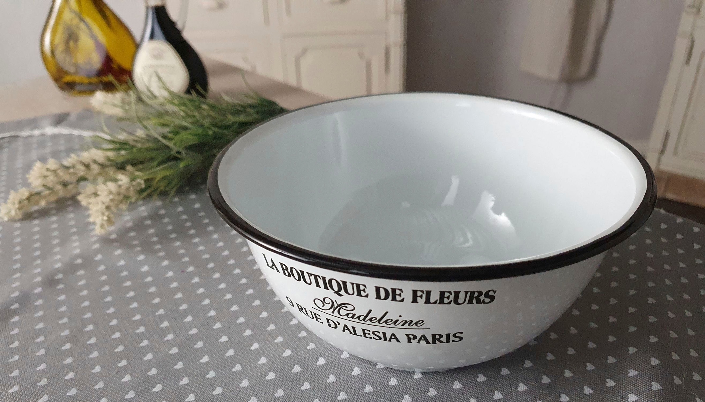 Ambiente Haus Schüssel »Schüssel aus Emaille in Antikweiß« 1 Stk. aus Emaille