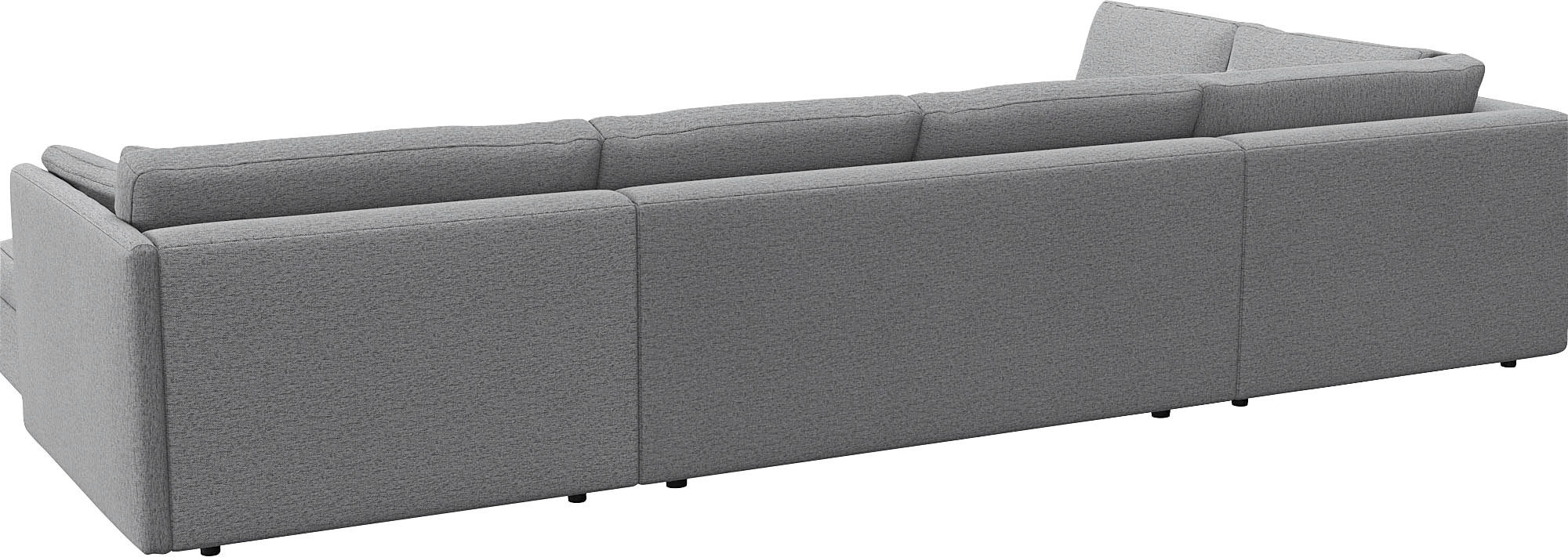 FLEXLUX Wohnlandschaft »Lovane, u-Form, bequem und komfortabel«, Weich & anschmiegsam, große Sitztiefe auf Kaltschaum, Dekokissen inkl.