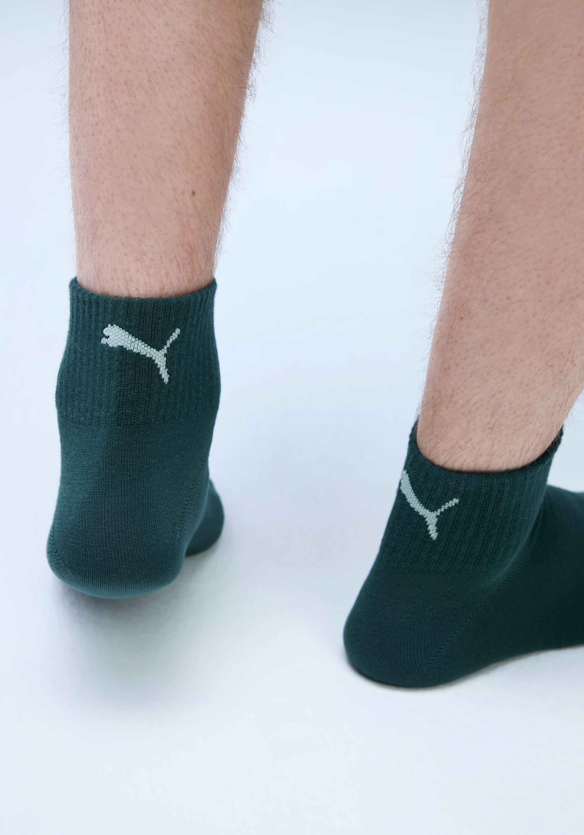 PUMA Kurzsocken »PUMA UNISEX LOGO STACKING QUARTER« 3 Paar, 