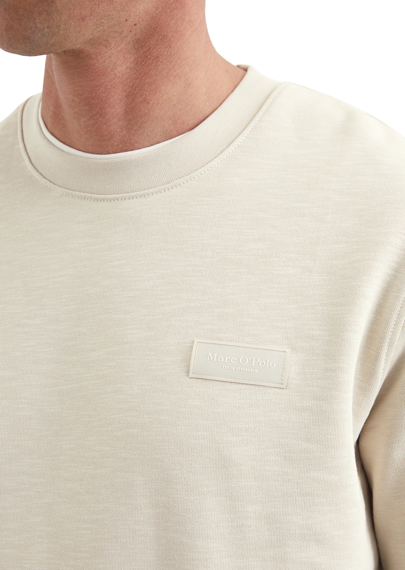 Marc O'Polo Sweatshirt mit leicht unregelmäßiger Slub-Sweat-Struktur