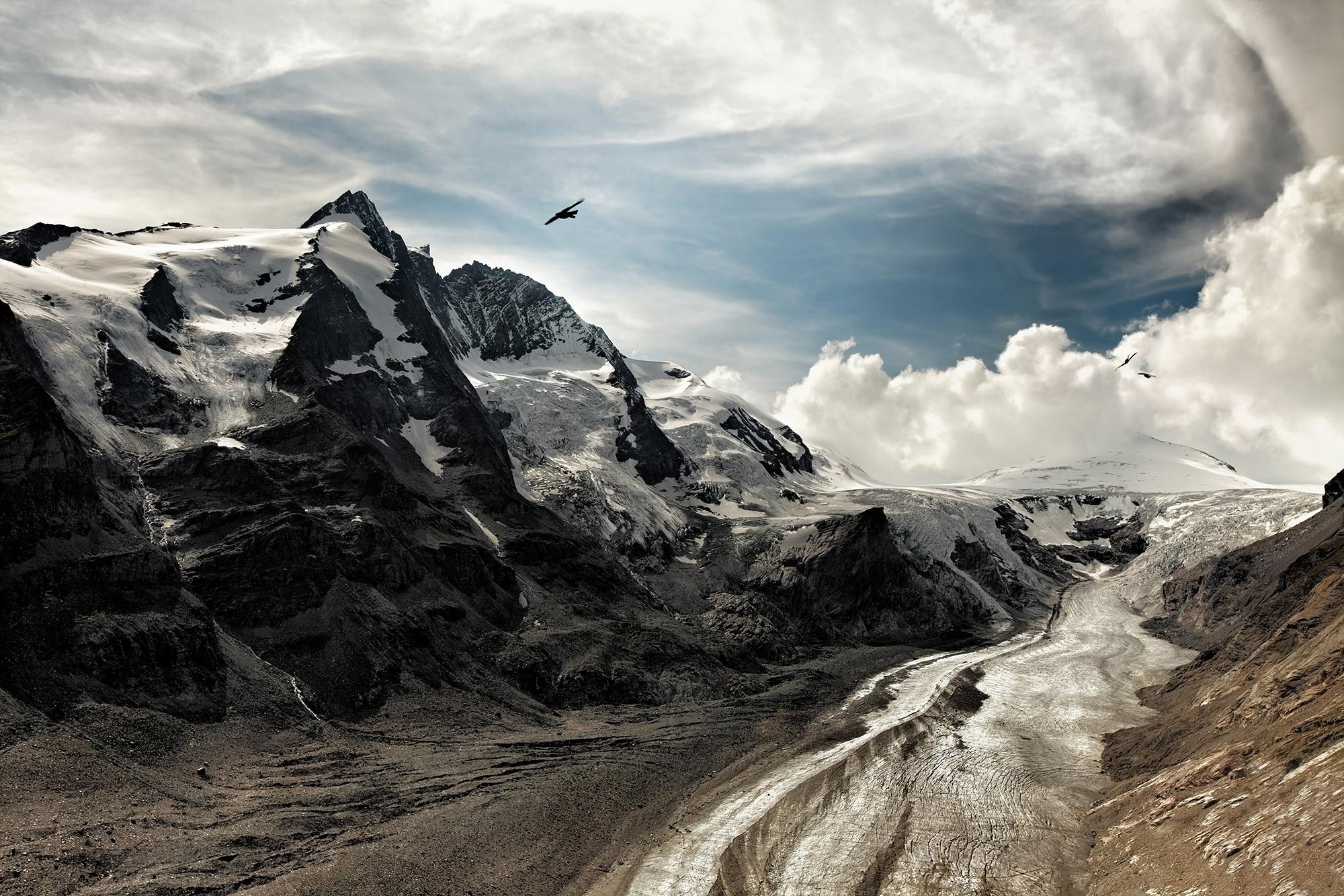 queence Leinwandbild »Berge« günstig online kaufen