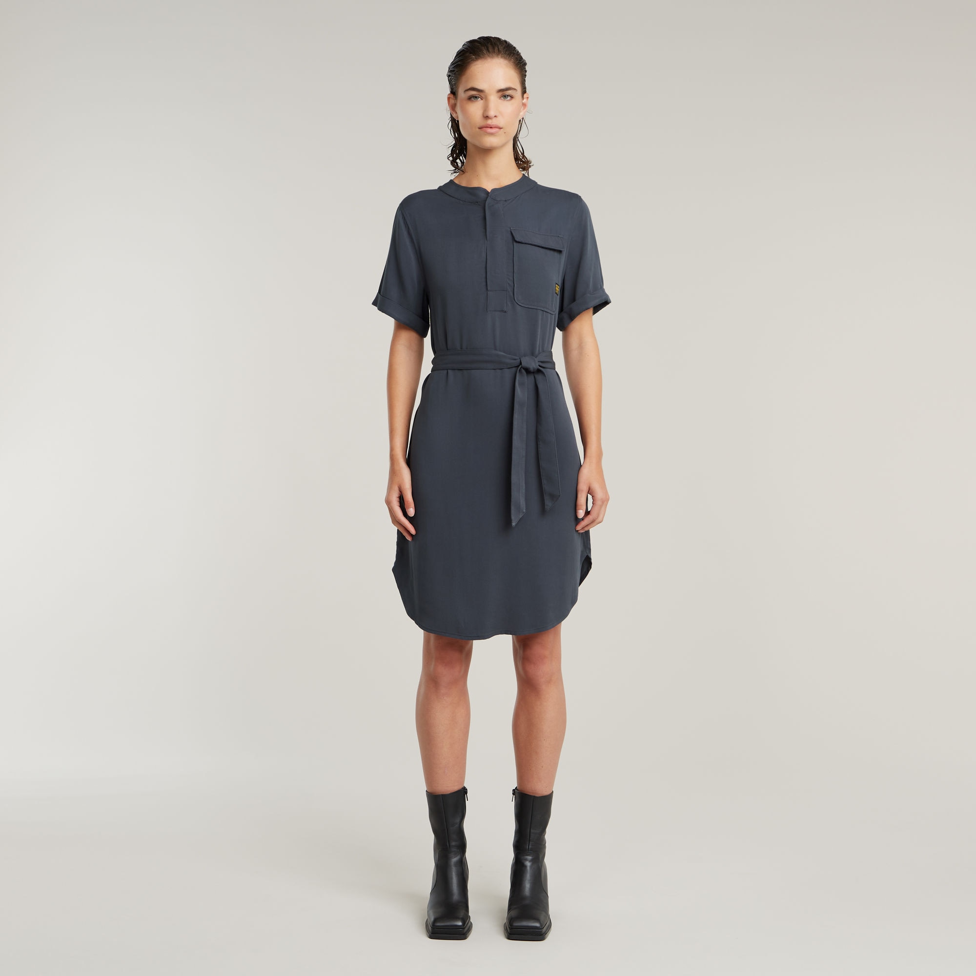 G-STAR Blusenkleid »Belted Dress«, mit Bindegürtel