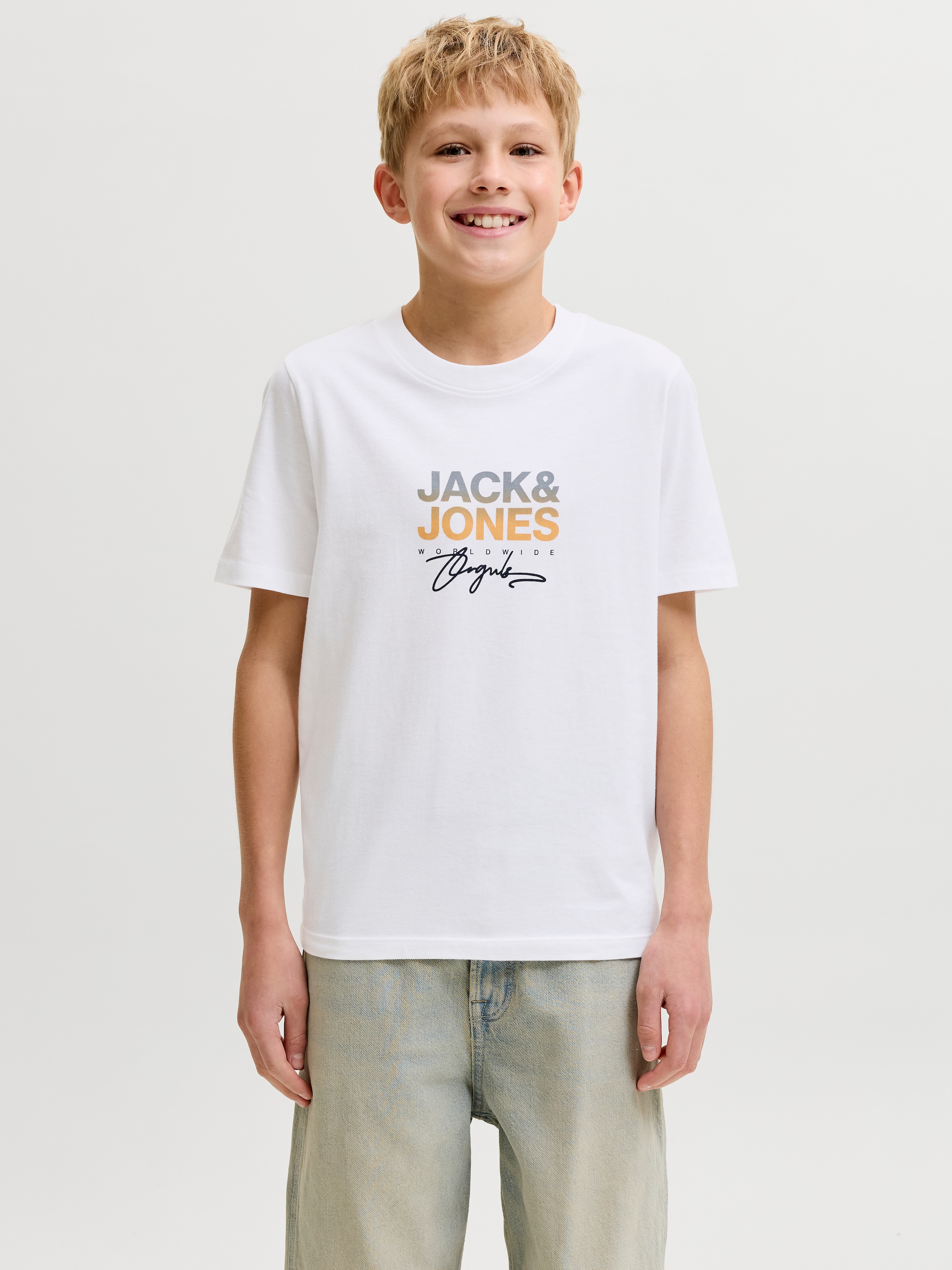 Jack & Jones Junior Rundhalsshirt »JORCANGGU TEE SS CREW NECK 2PK MP JNR« Packung, 2 Baumwolle, regular fit