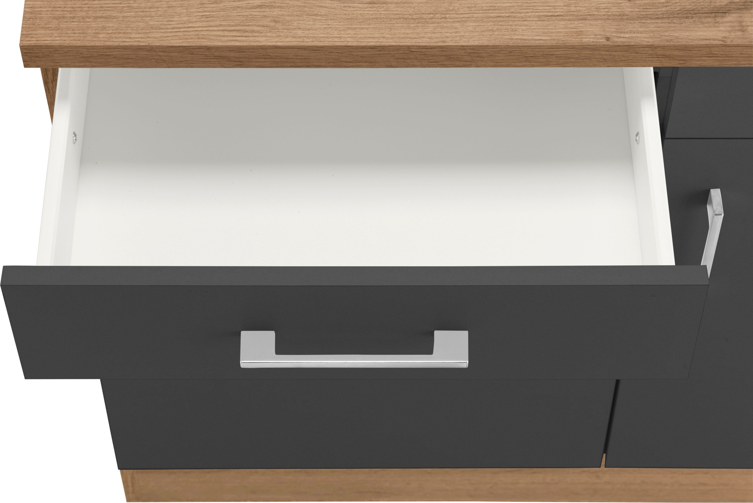 KOCHSTATION Küchenzeile »KS-Colmar«, mit E-Geräten, Breite 240 cm