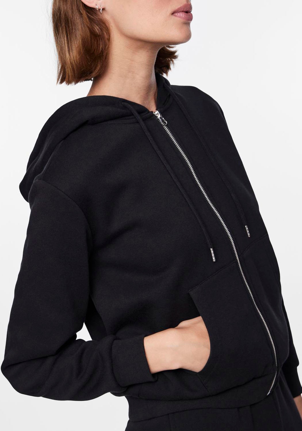 pieces Kapuzensweatshirt »PCCHILLI LS ZIP HOODIE NOOS BC«