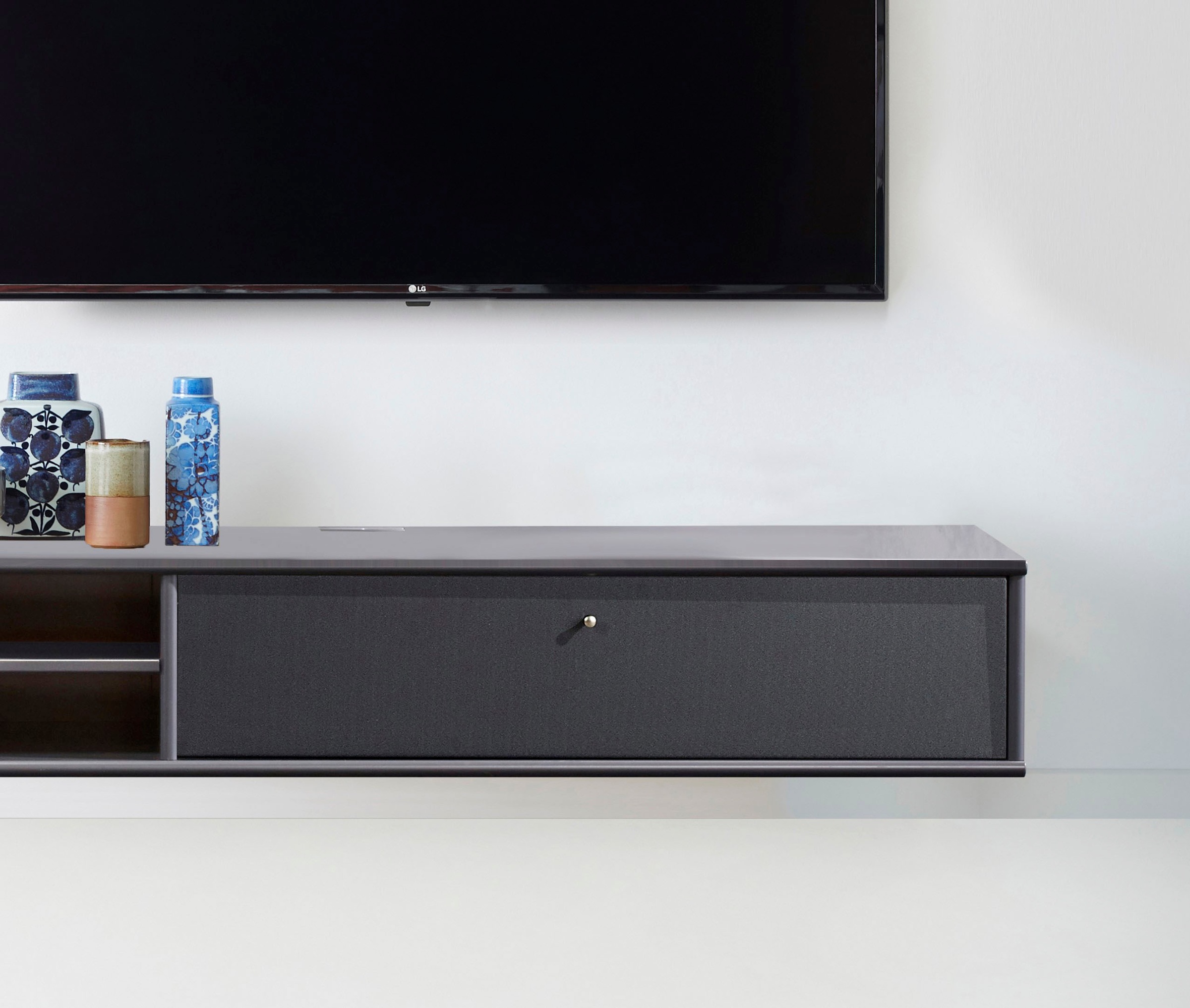 Hammel Furniture TV-Board »Mistral Fernsehschrank, Medienmöbel, Hängend«, mit Klapptür mit Akustikstoff, Kabeldurchführung, Lowboard, B: 133 cm