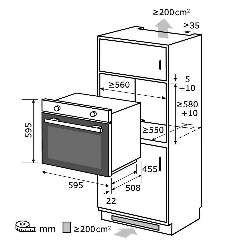 14. Bild von exquisit Backofen »EBE76-9-H-020«, EBE76-9-H-020 weiss, mit 1-fach-Teleskopauszug