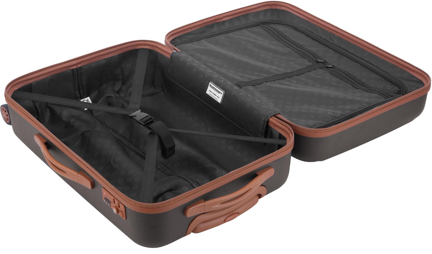 Hauptstadtkoffer Hartschalen-Trolley »Wannsee, 68 cm«, 4 Rollen, Hartschalen-Koffer Koffer mittel groß Reisegepäck TSA Schloss
