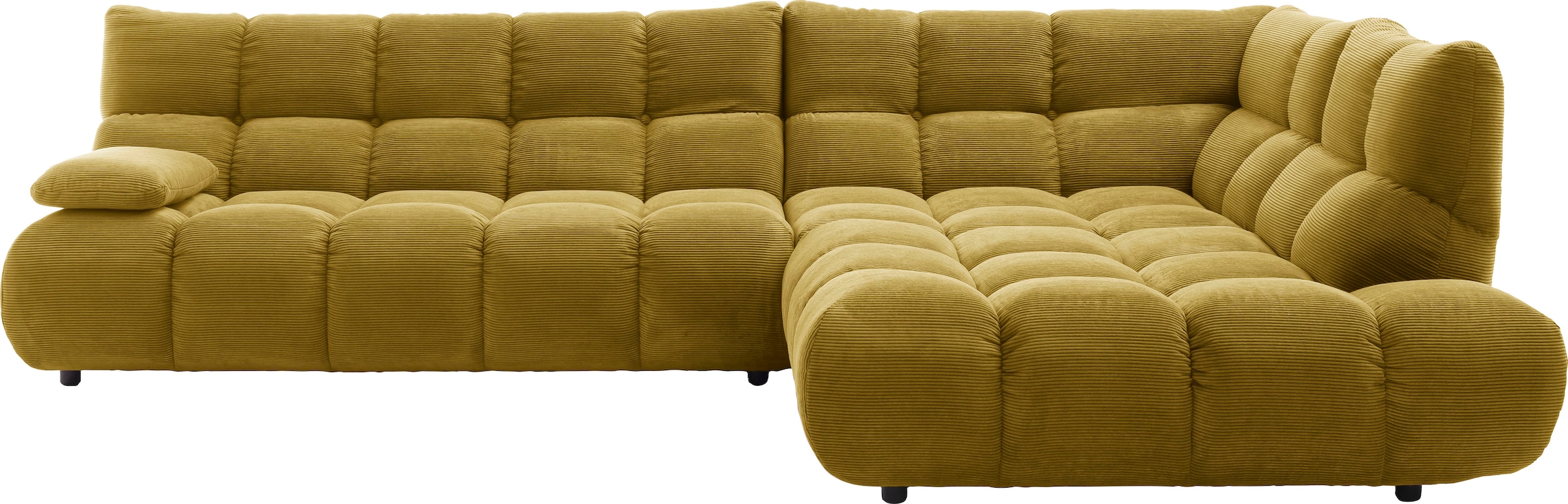 Home affaire Ecksofa »Cozy Bubble, mit klappbarer Armlehne, Breite 324 cm« günstig online kaufen