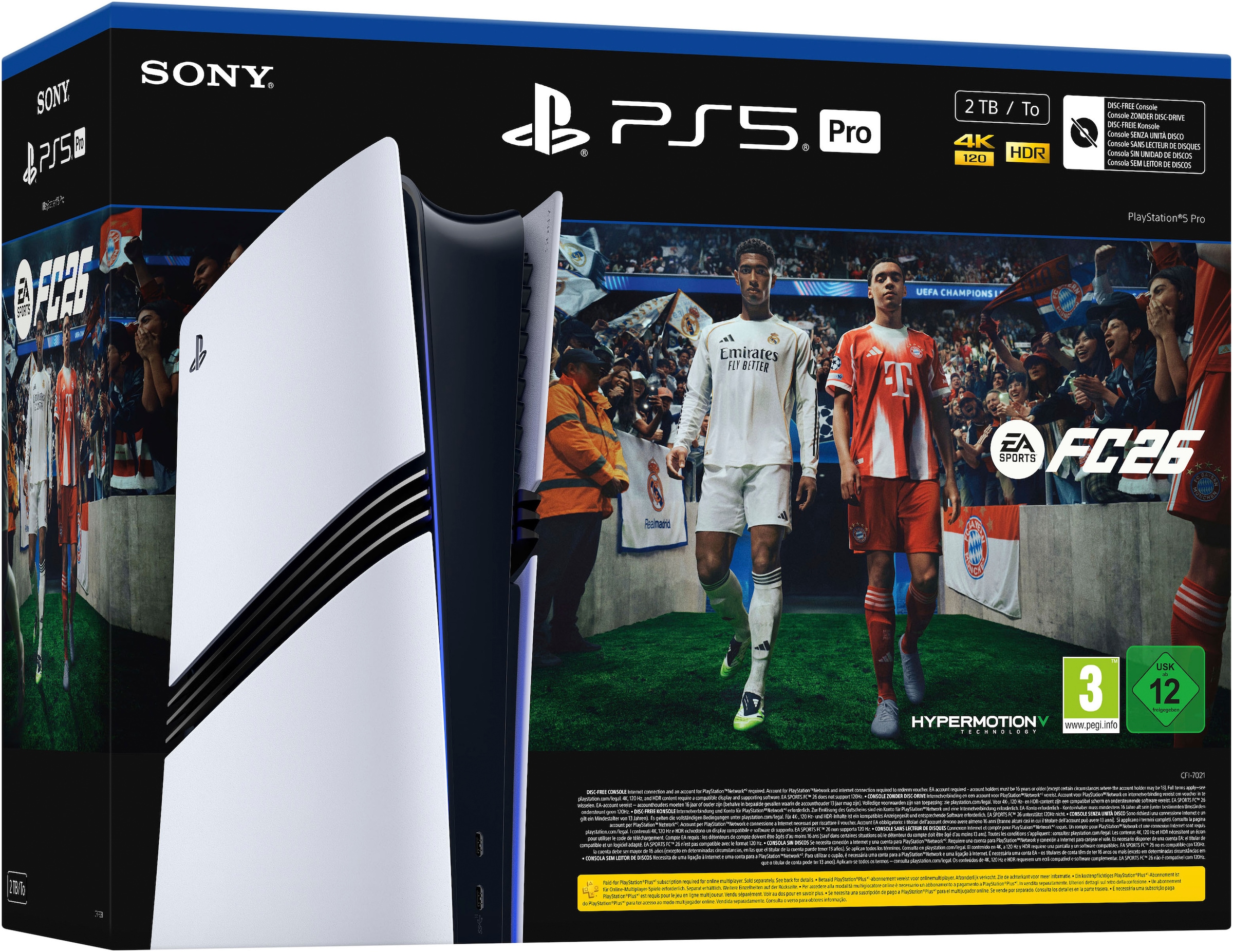 PlayStation 5 Konsolen-Set »PlayStation 5 Pro 2TB – EA SPORTS FC 26 Bundle« 2 TB PlayStation 5 Pro - EA Sports FC 26 Bundle