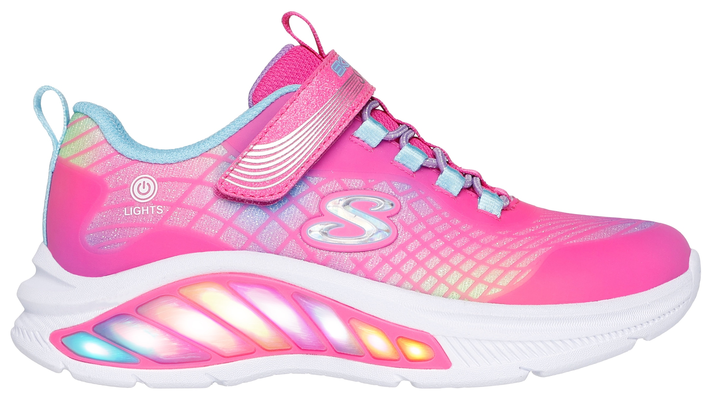 Skechers Sneaker »RAINBOW CRUISERS«, Kinderschuh mit Farbverlauf, Größenschablone zum Download